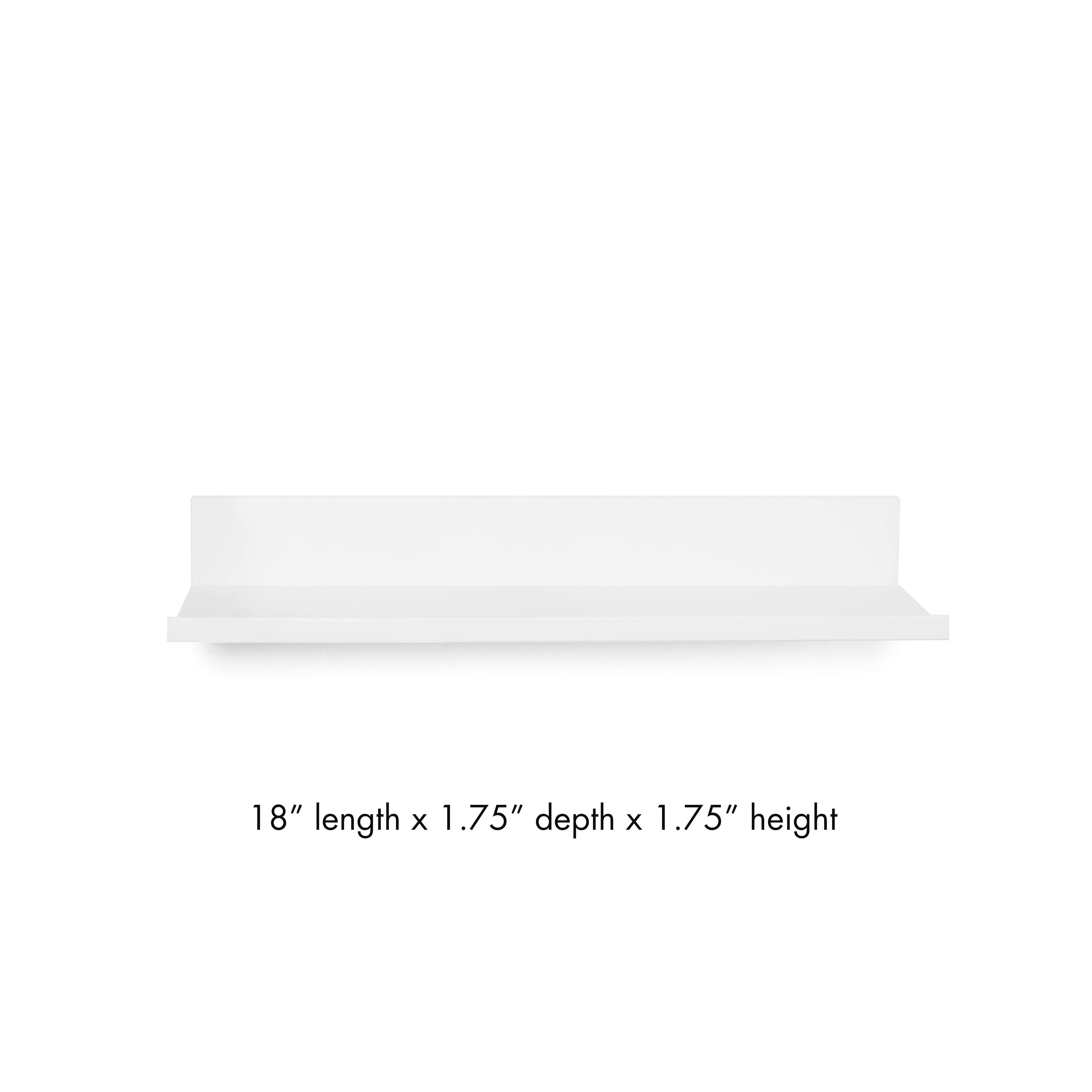 HangZ&#x2122; White No Stud Photo Ledge
