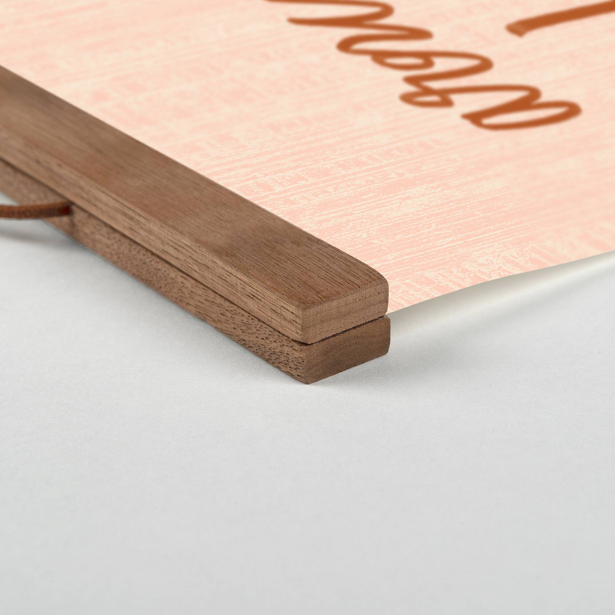 Normal Dryer Setting 12" x 18" Teak Hanging Canvas