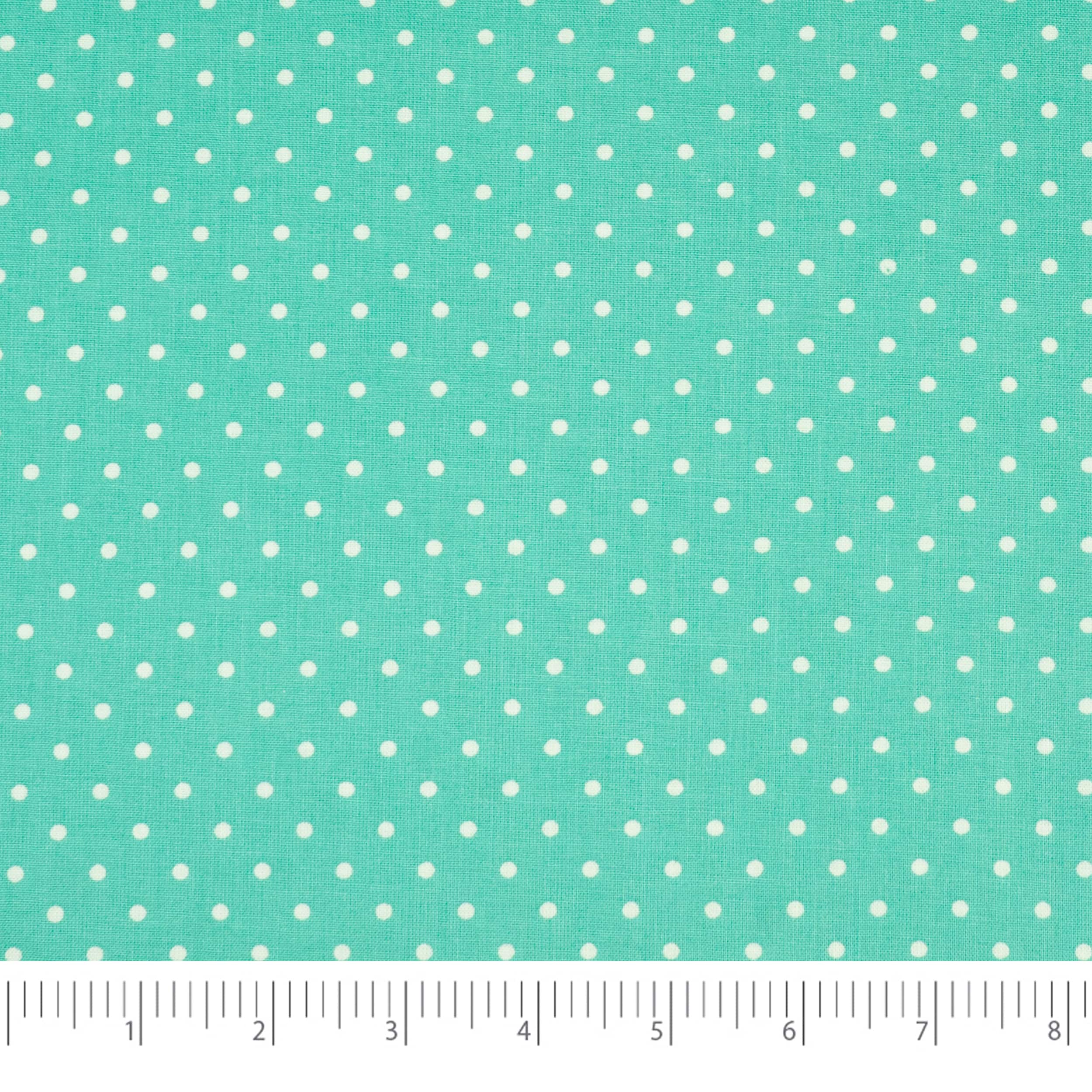 SINGER Aqua Small Dots Cotton Fabric