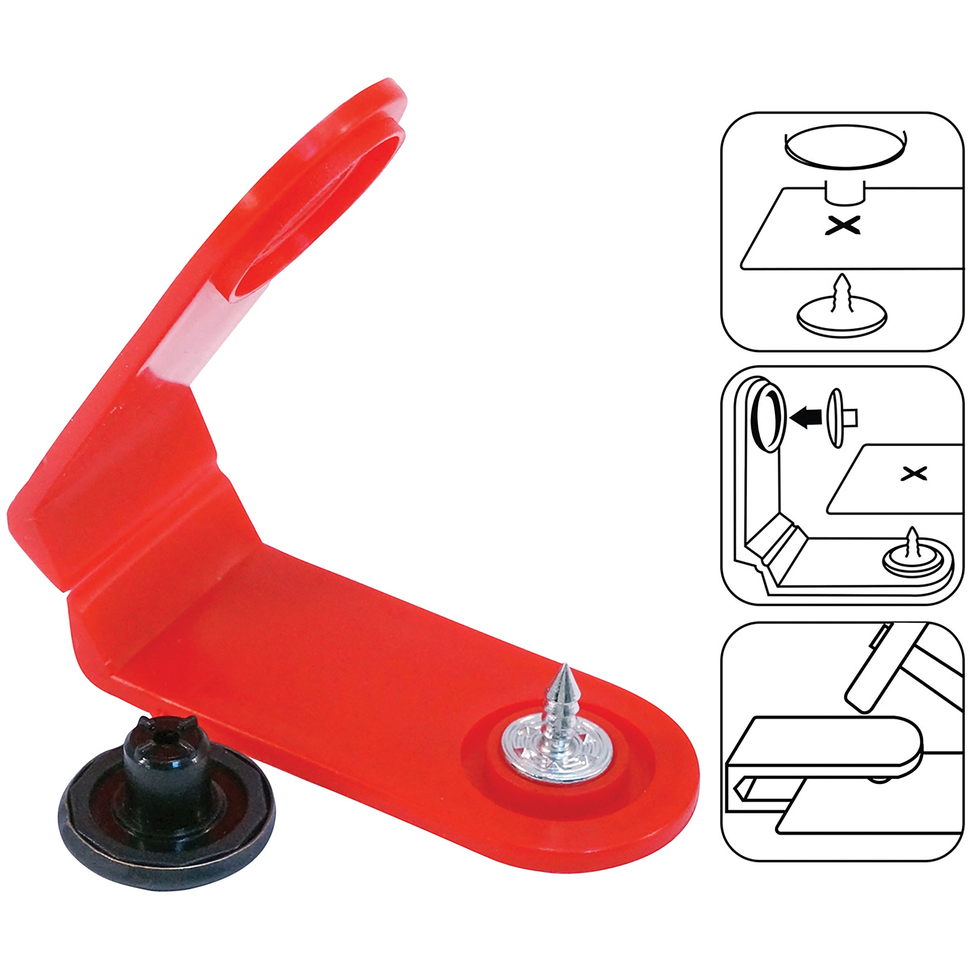 SINGER® No Sew Jean Buttons Kit with Tool, 8 Sets