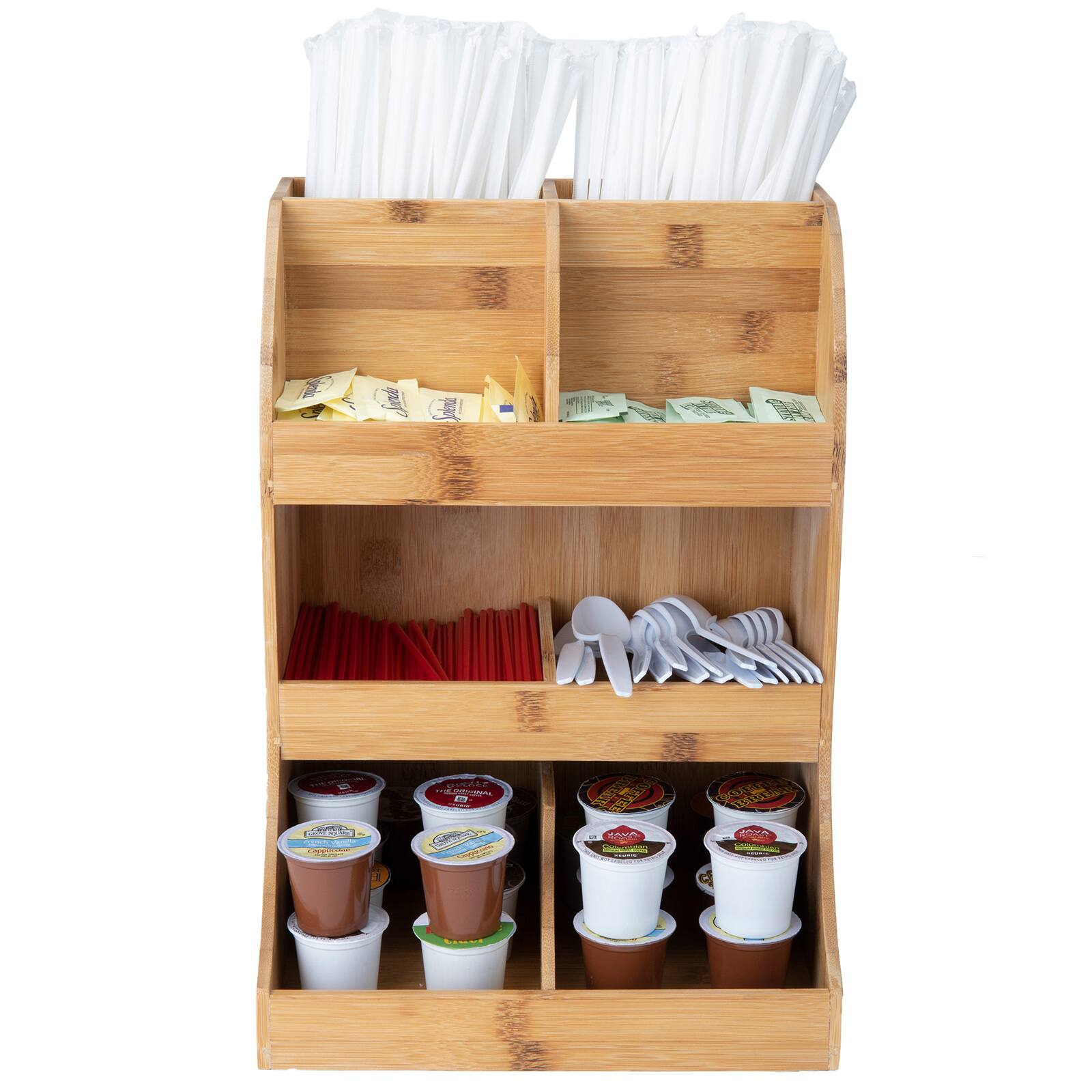 Mind Reader 8-Section Bamboo Organizer