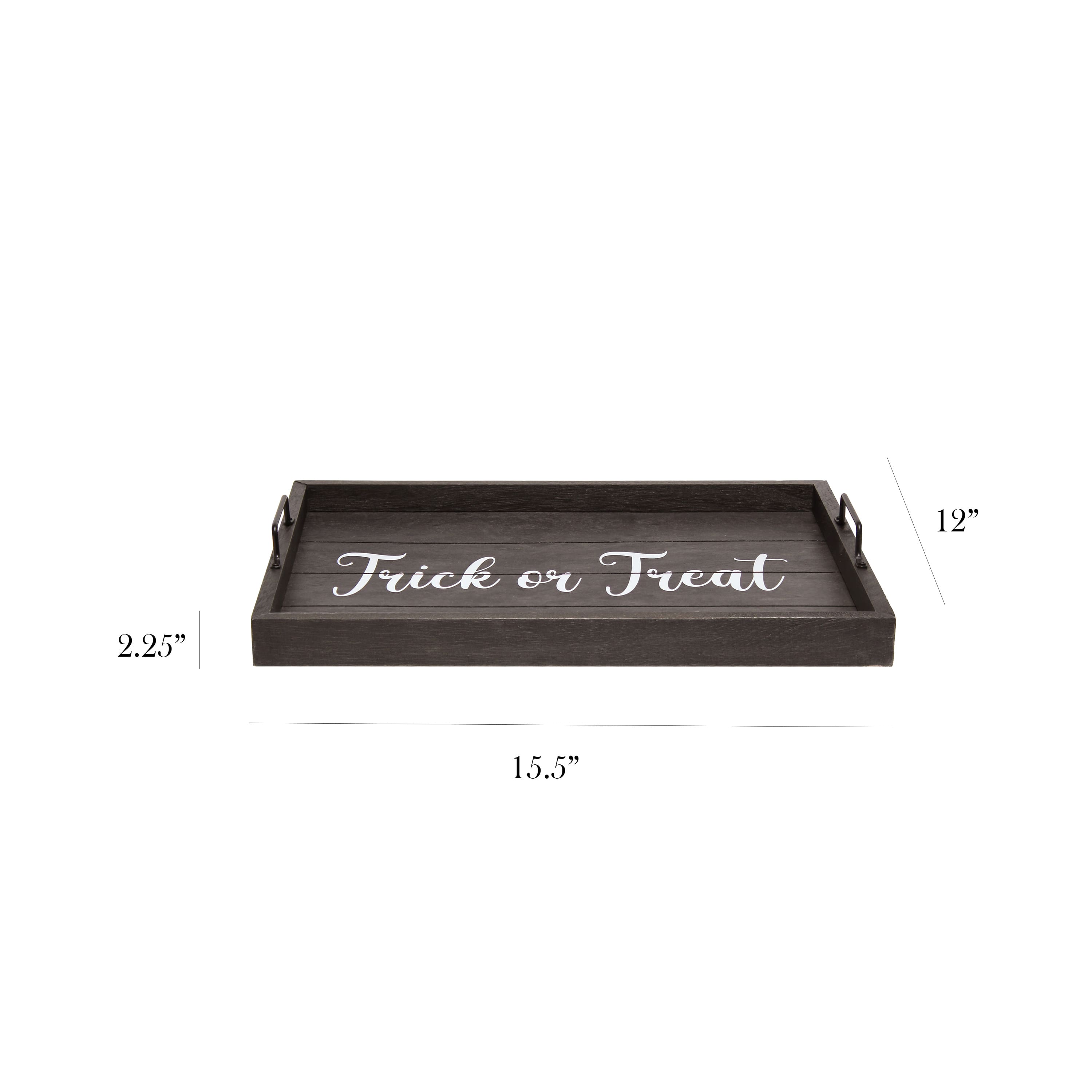 Elegant Designs&#x2122; 15.5&#x22; Trick or Treat Serving Tray with Handles