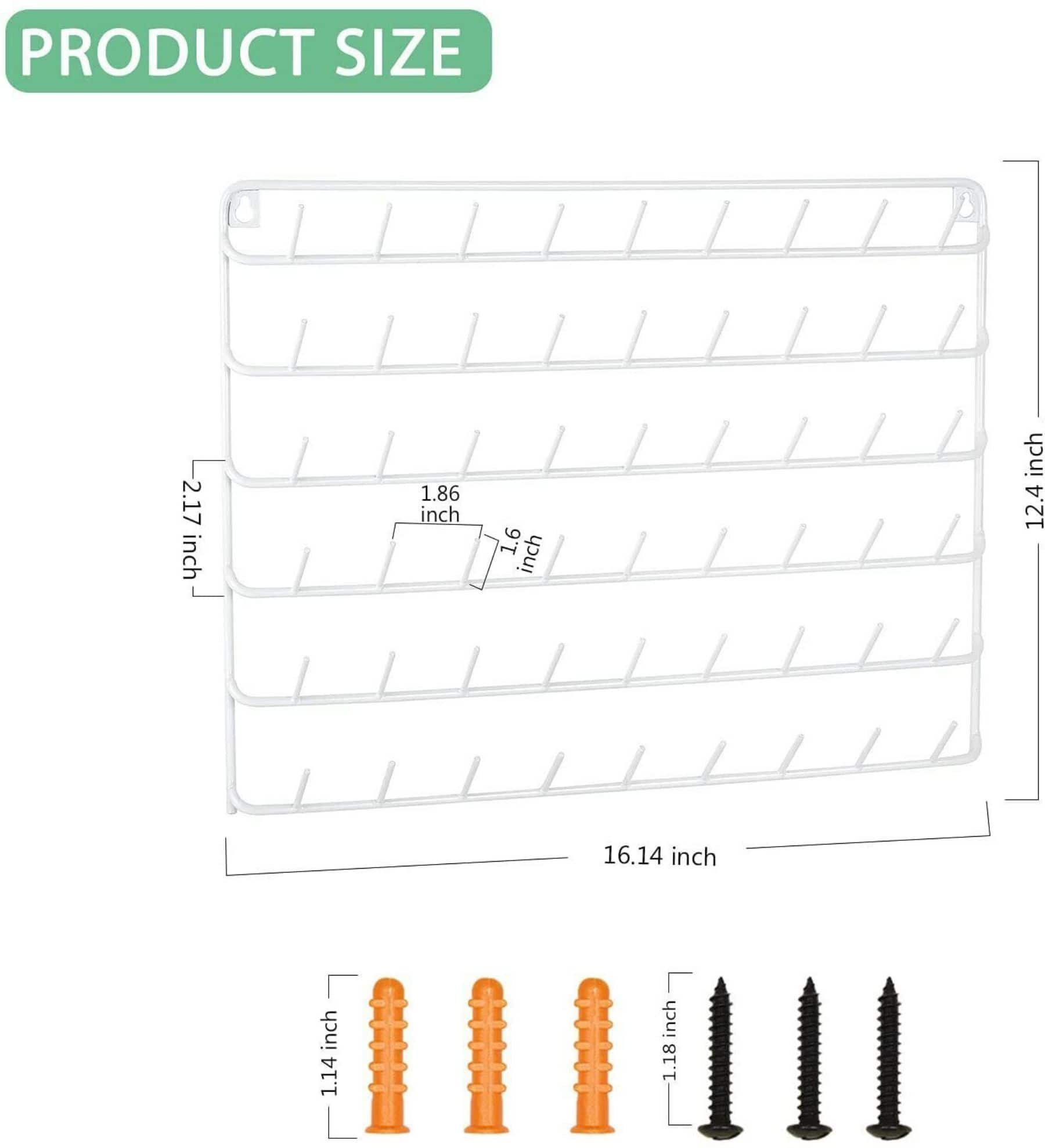 NEX&#x2122; White 54-Spool Metal Thread Rack, 2ct.