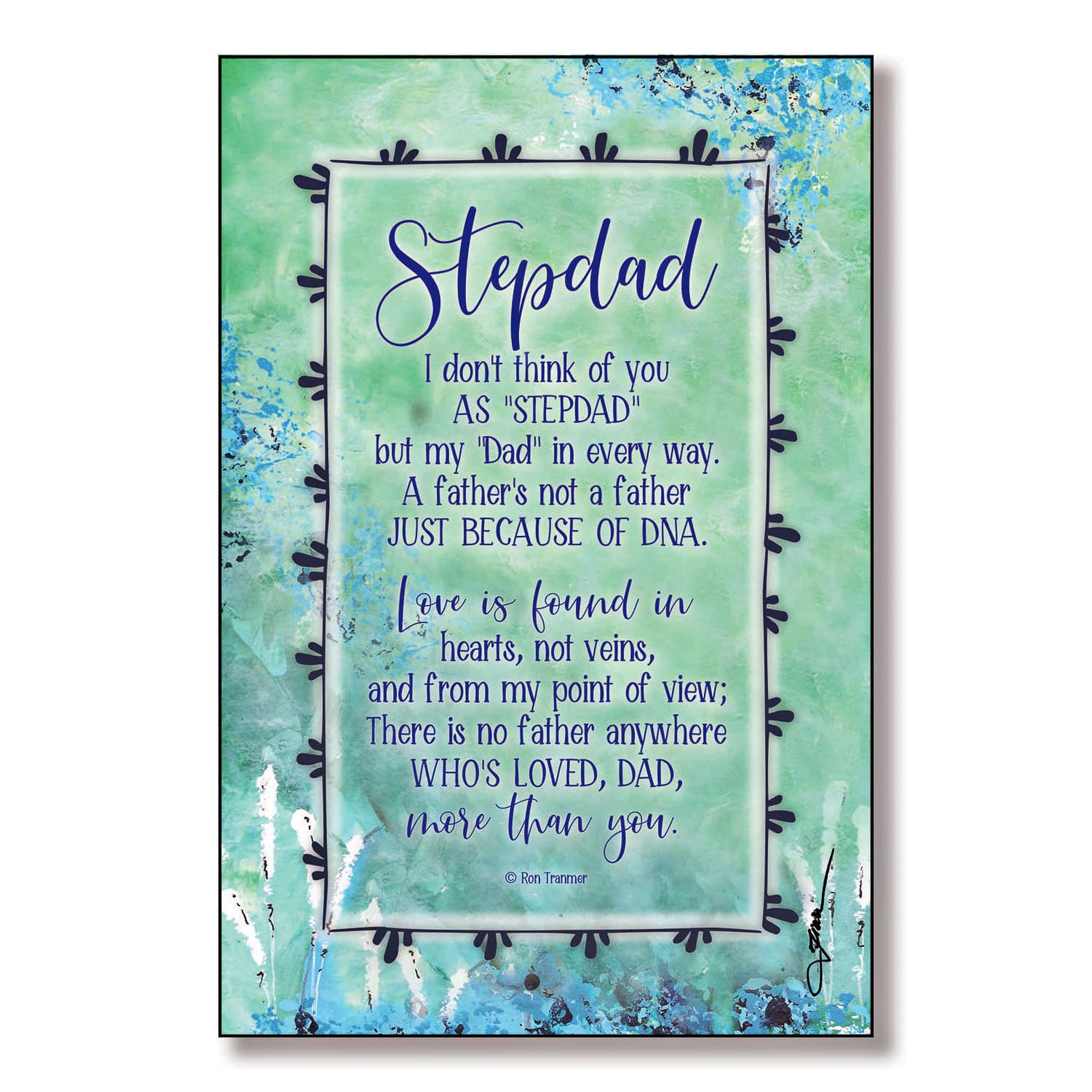 Stepdad Plaque with Easel &#x26; Hanger