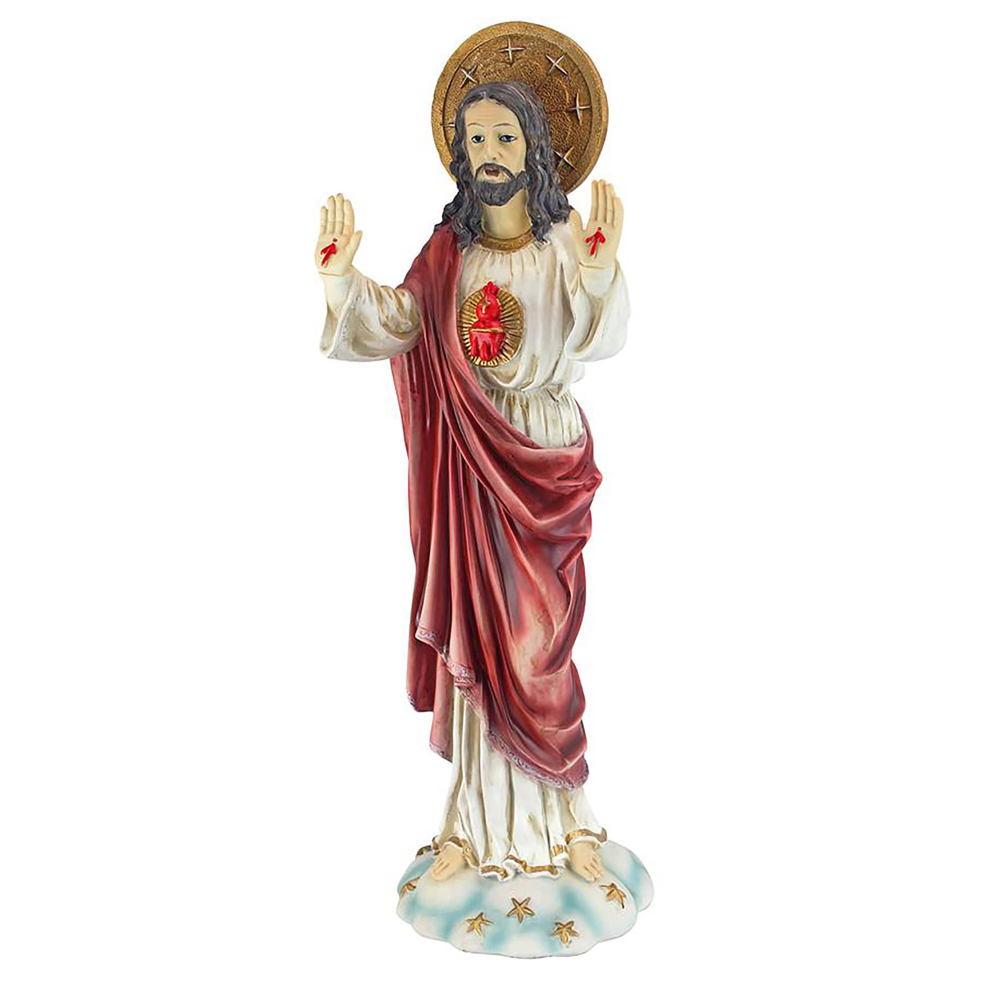 Design Toscano 23.5&#x22; Sacred Heart of Jesus Italian-Style Garden Statue