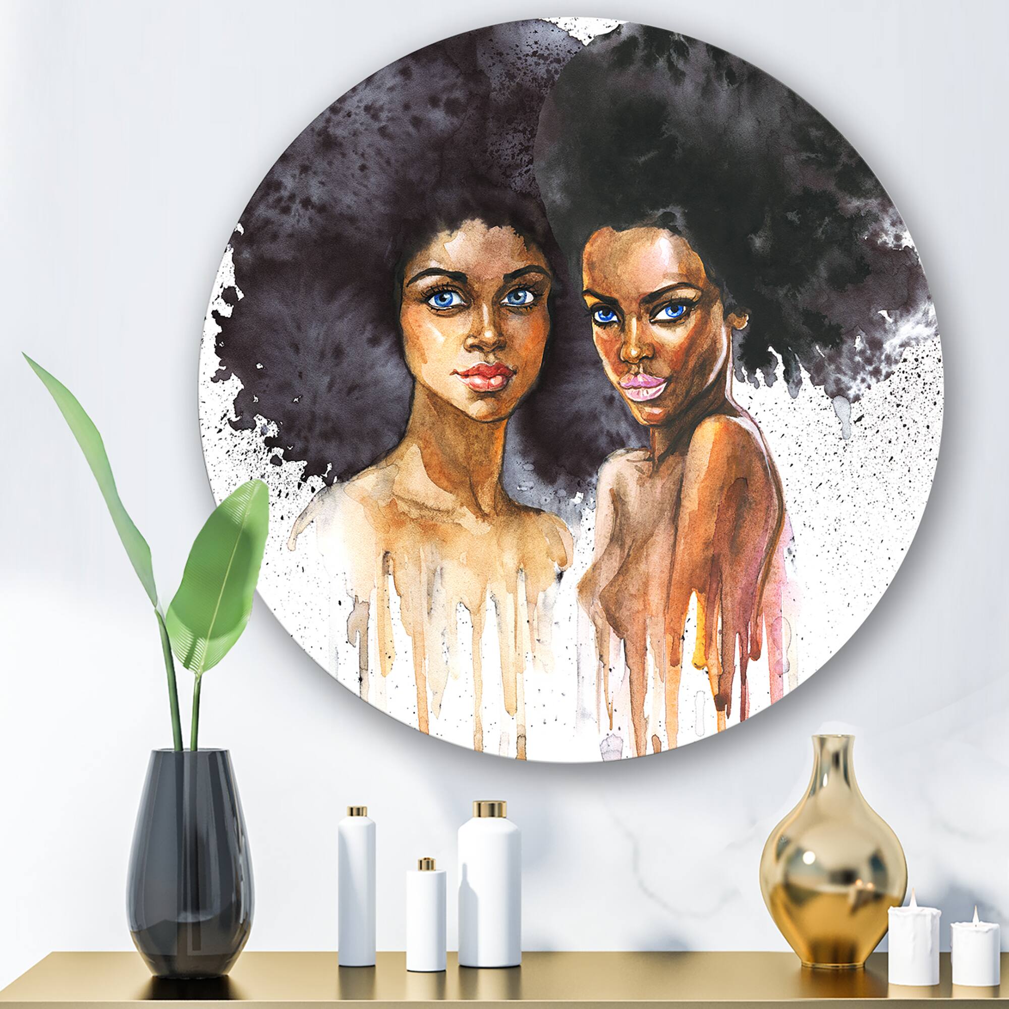 Designart - Portrait of Two Afro American Women