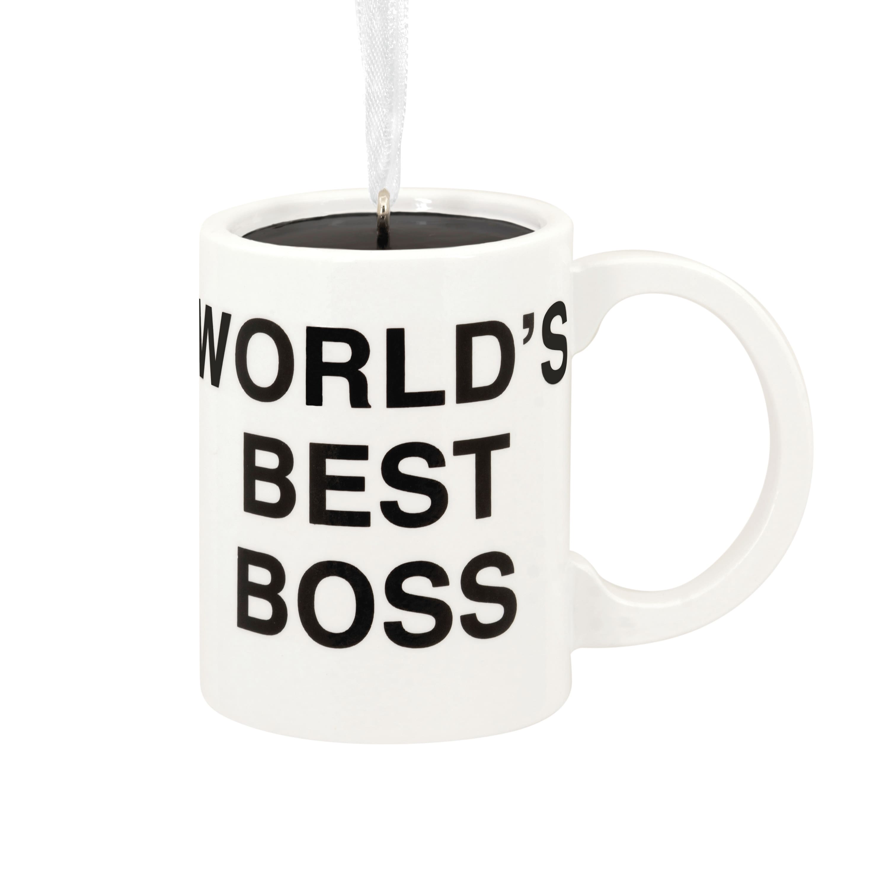 Hallmark 2.5&#x22; The Office World&#x27;s Best Boss Mug Ornament