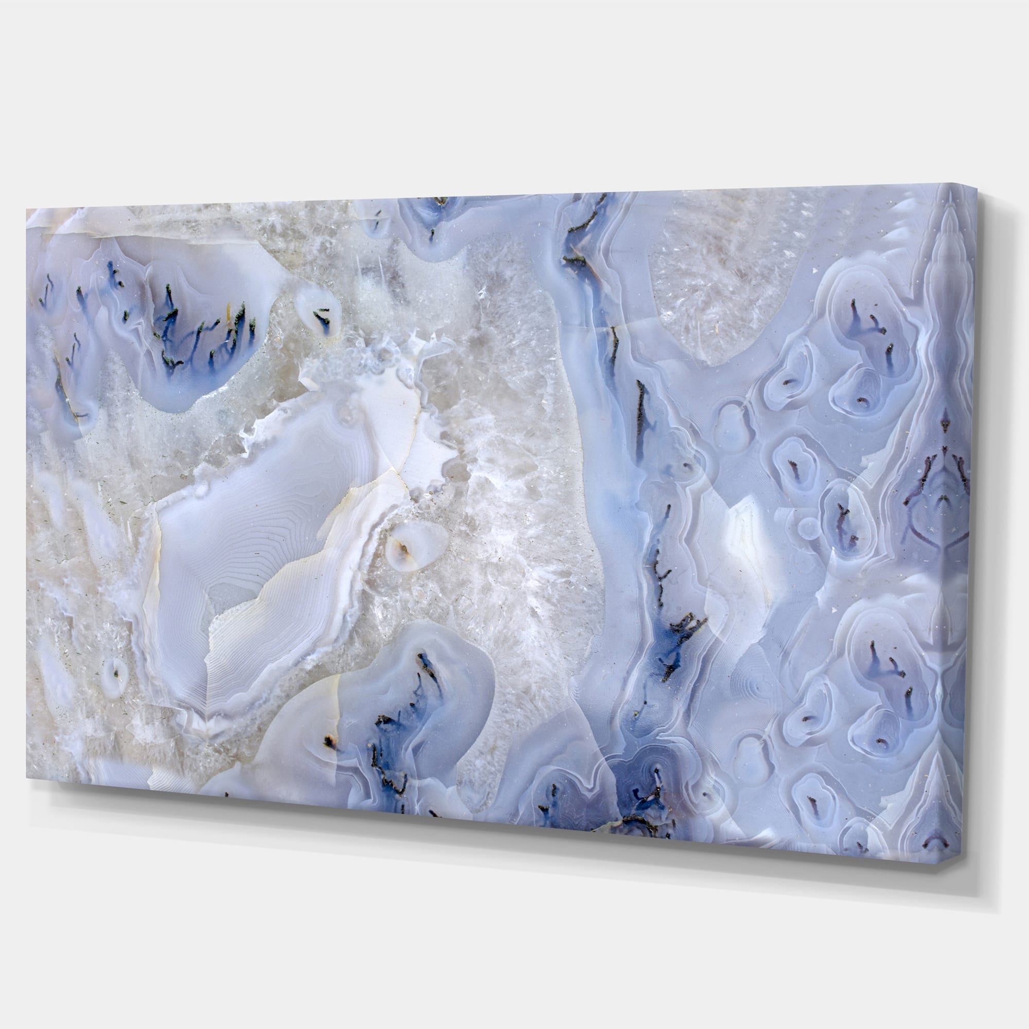 Designart - Agate Stone Background - Abstract Canvas Wall Art Print
