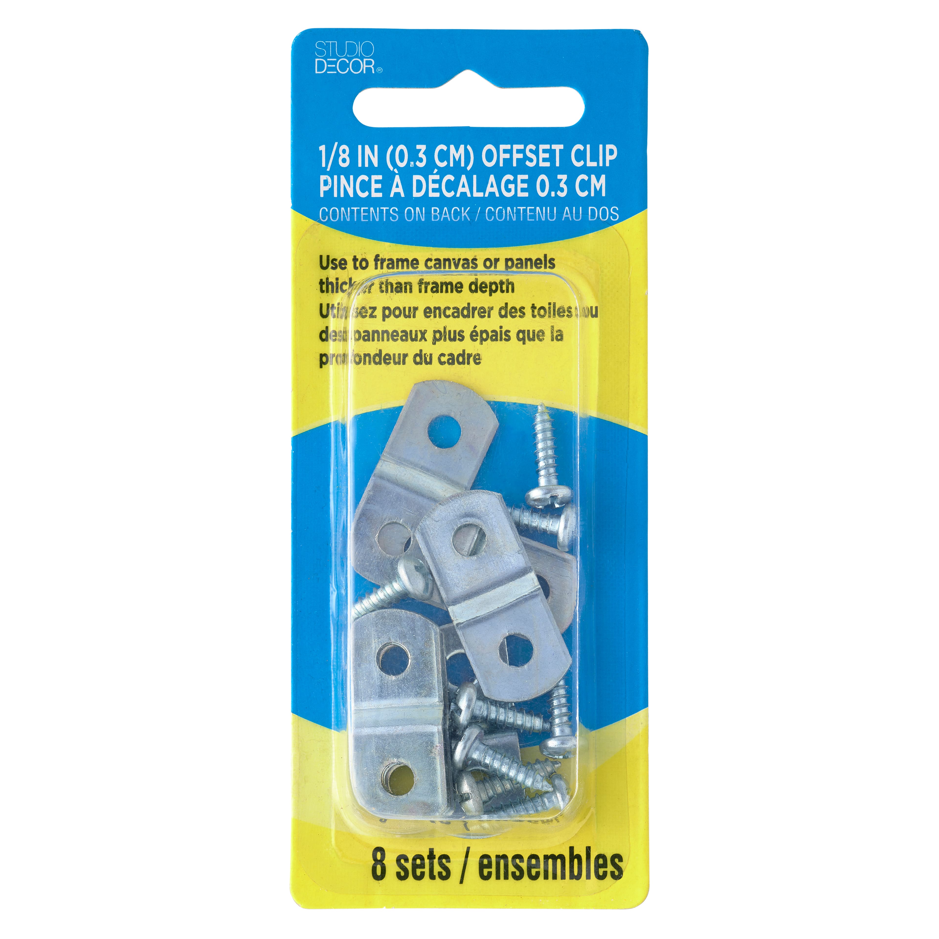 24 Packs: 8 ct. (192 total) Metal Offset Clips by Studio D&#xE9;cor&#xAE;