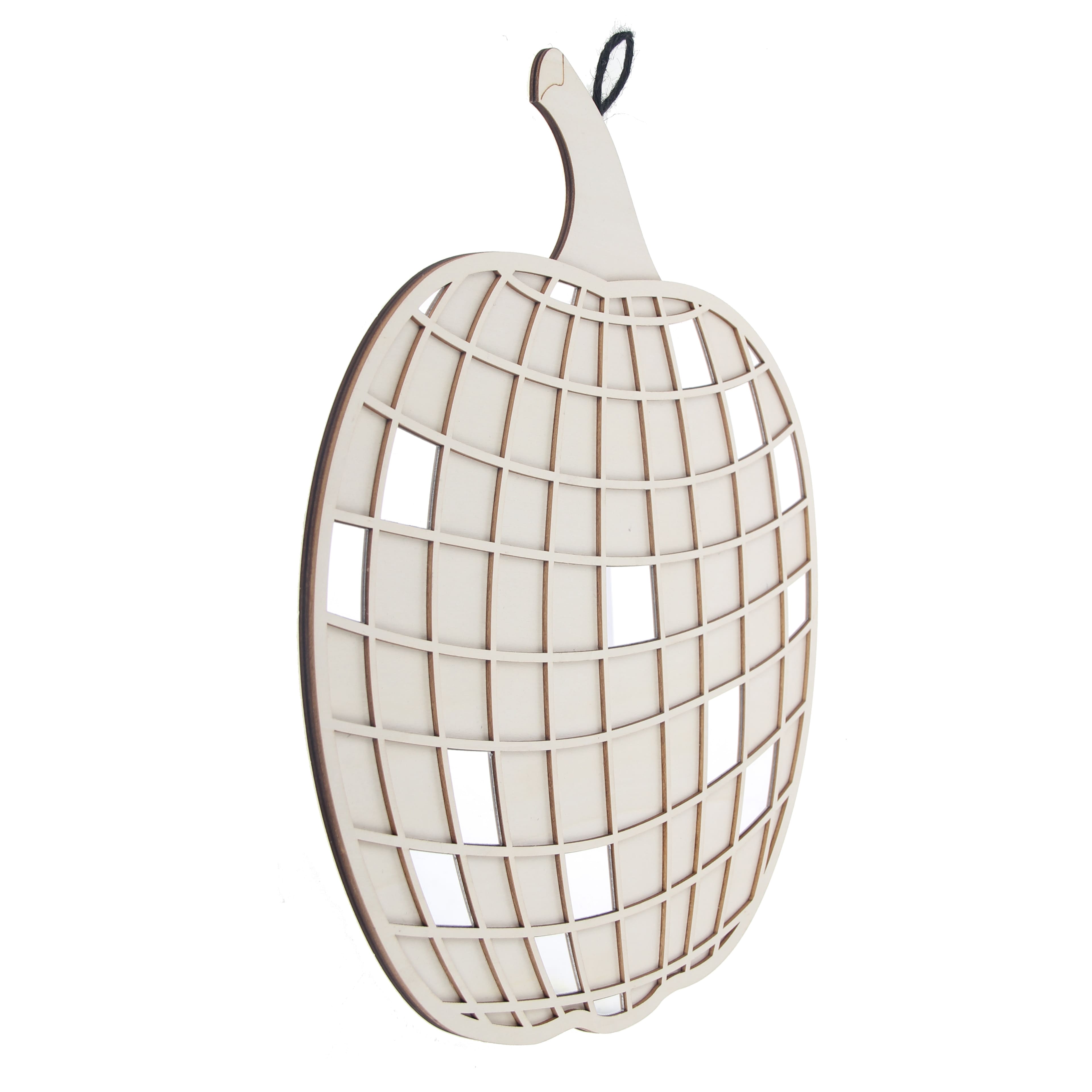 15.5" DIY Disco Pumpkin Hanging Wood Décor by Make Market®