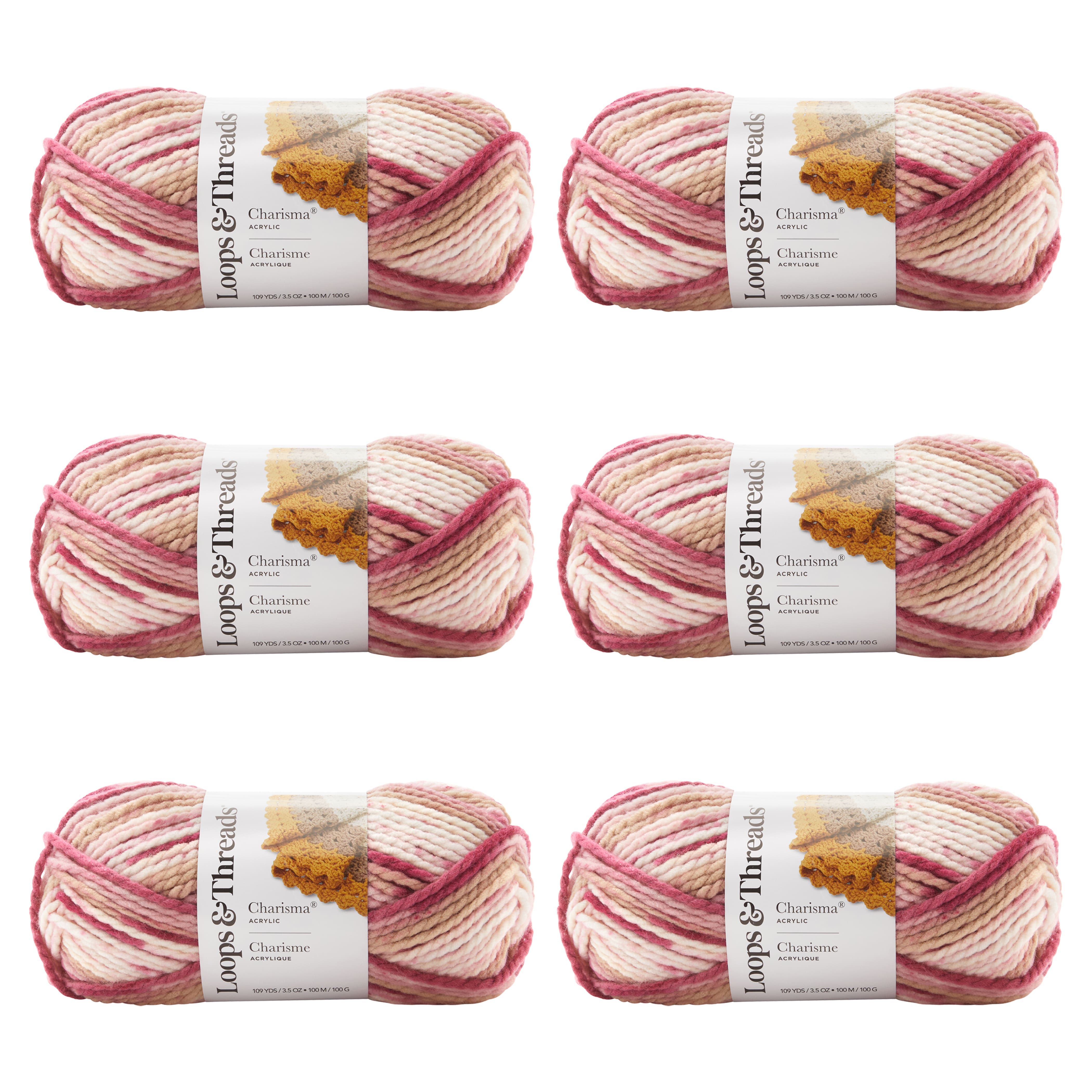 6 Pack: Charisma&#xAE; Yarn by Loops &#x26; Threads&#xAE;
