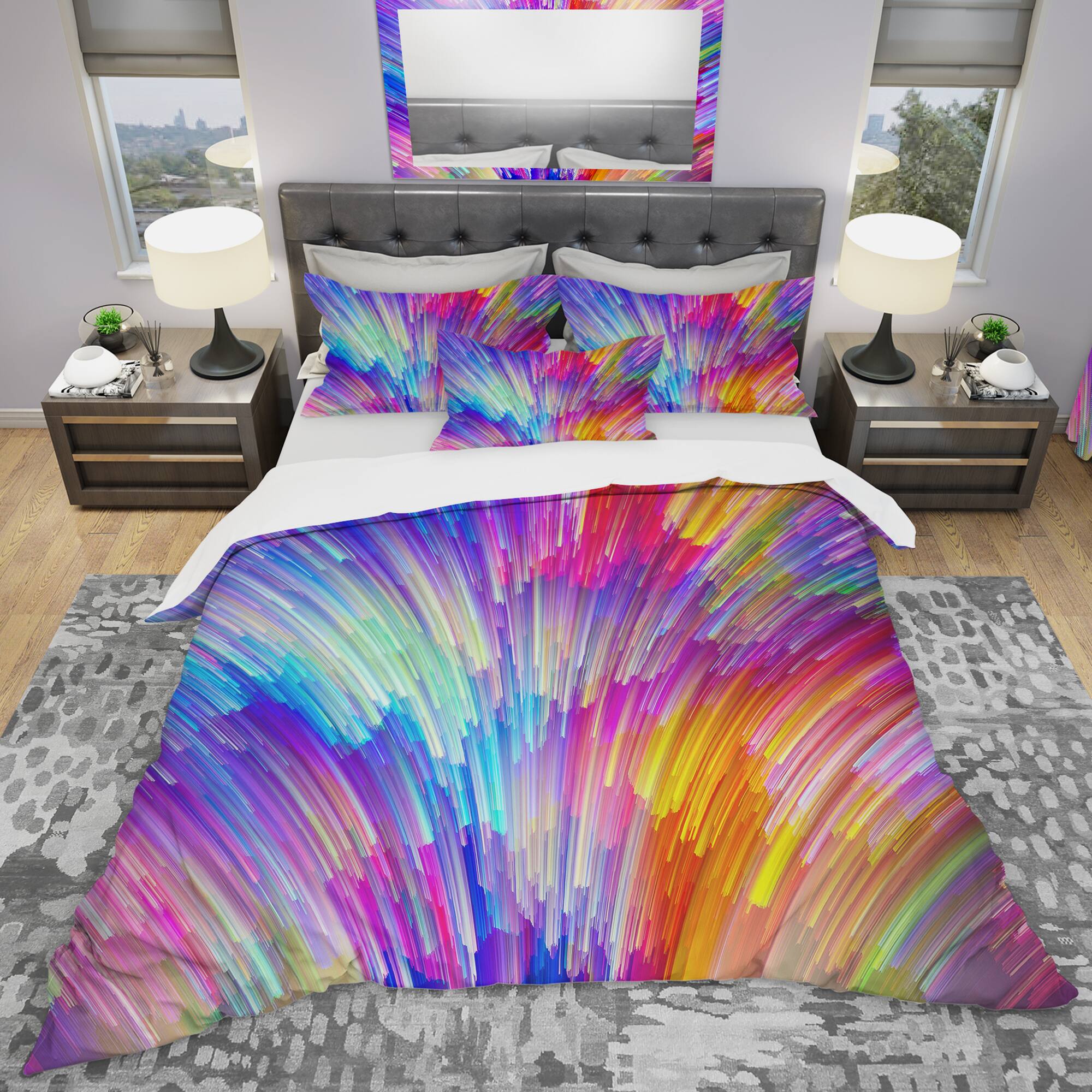 Designart 'Synergies of Painter Palette' Modern & Contemporary Bedding Set