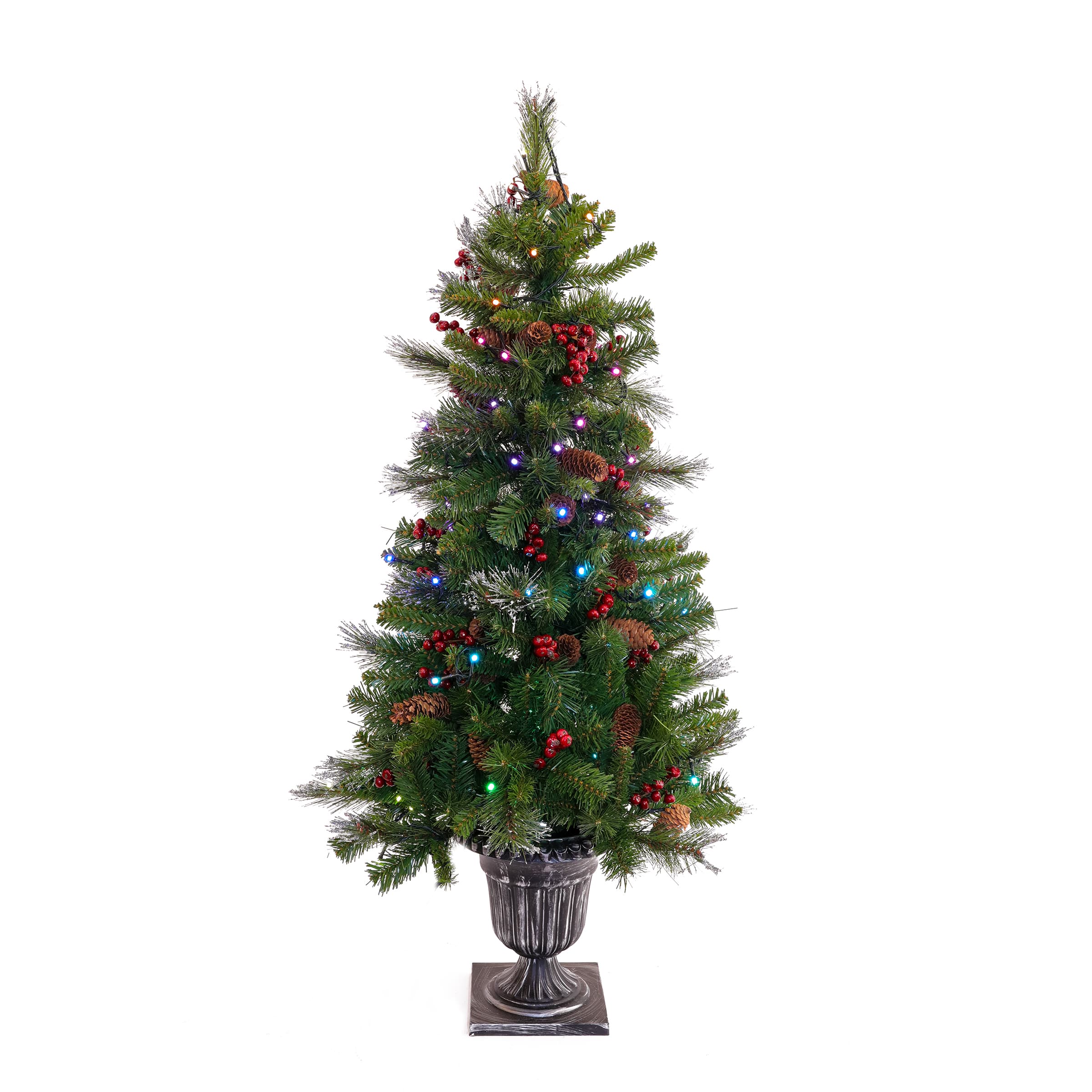 4ft. Pre-Lit Crestwood® Spruce Artificial Christmas Entrance Tree, Twinkly™ LED Lights