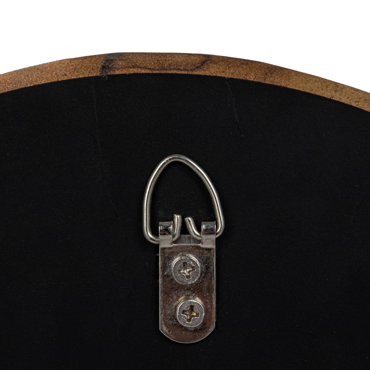 Hello Honey® 14" Natural Brown Round Sandstone Wall Mirror