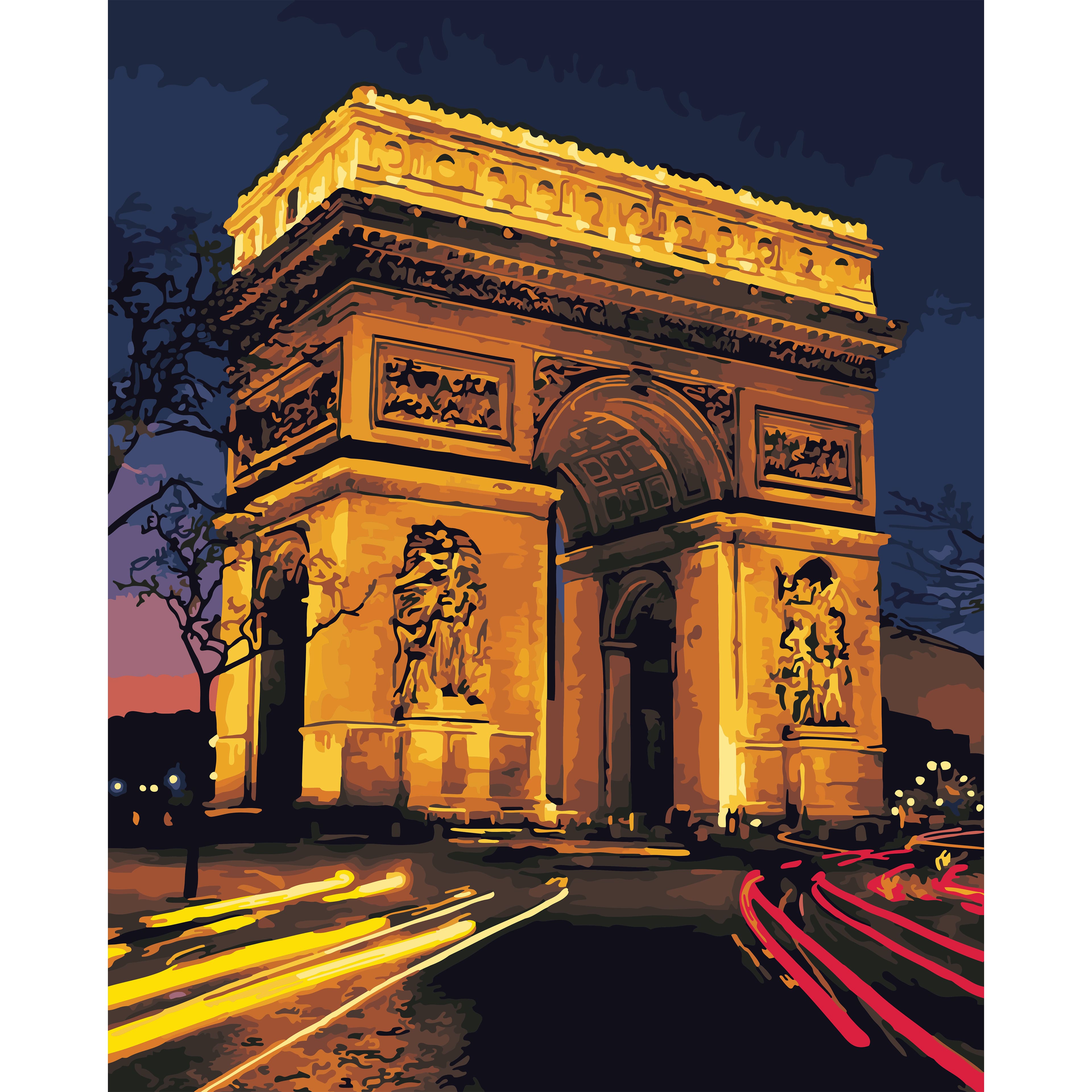 Arc de Triomphe Paint-by-Number Kit by Artist's Loft®