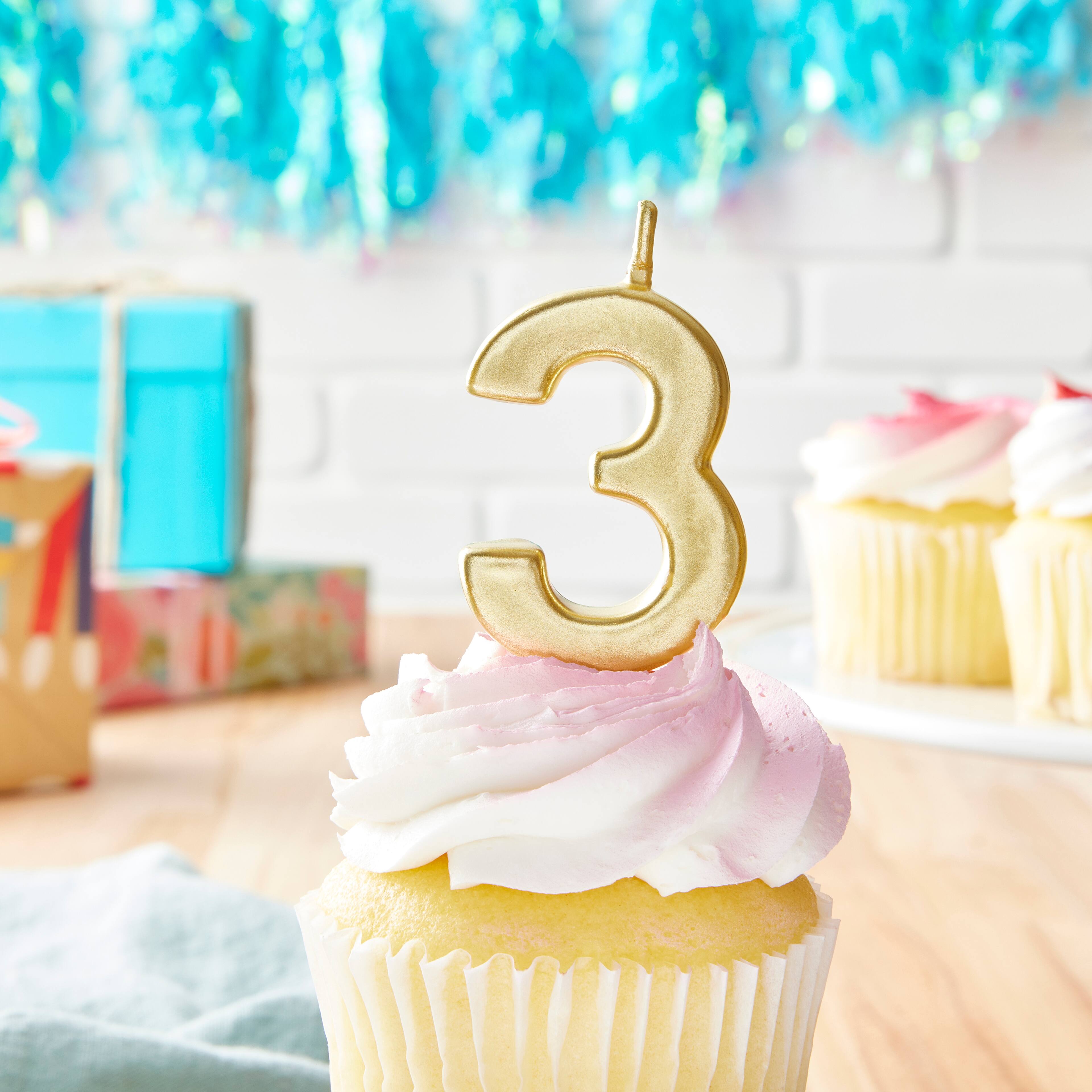 12 Pack: Gold Number Candle by Celebrate It&#xAE;