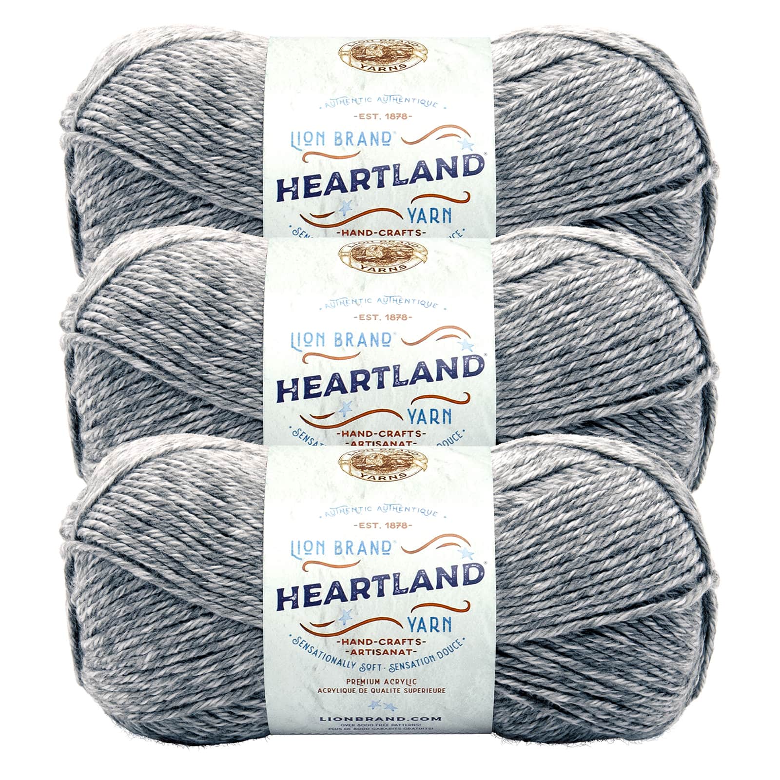 Lion Brand 15 pack: lion brand heartland yarn