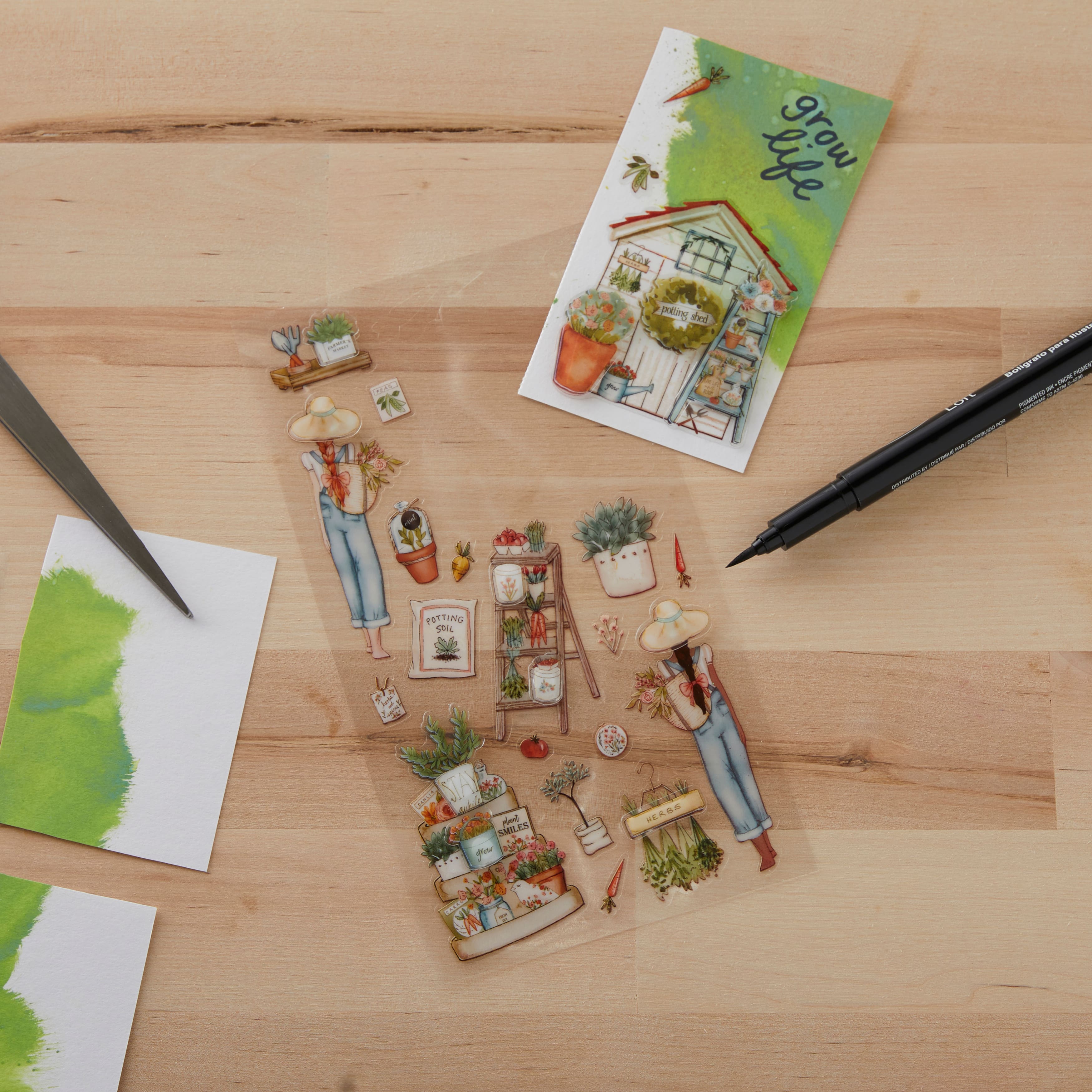 12 Pack: Gardening Dimensional Stickers by Recollections&#x2122;