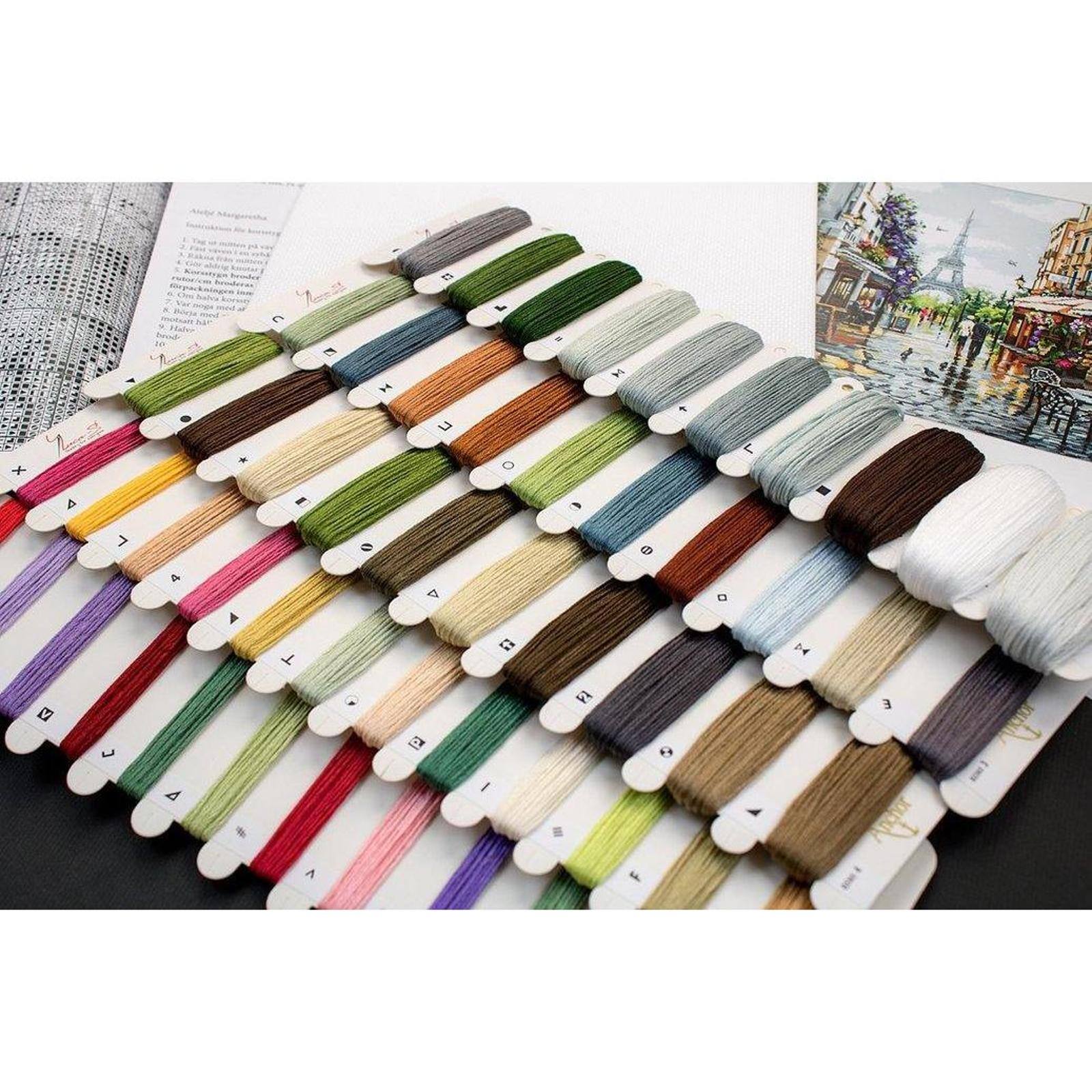 Luca-s Paris In Flowers Counted Cross Stitch Kit