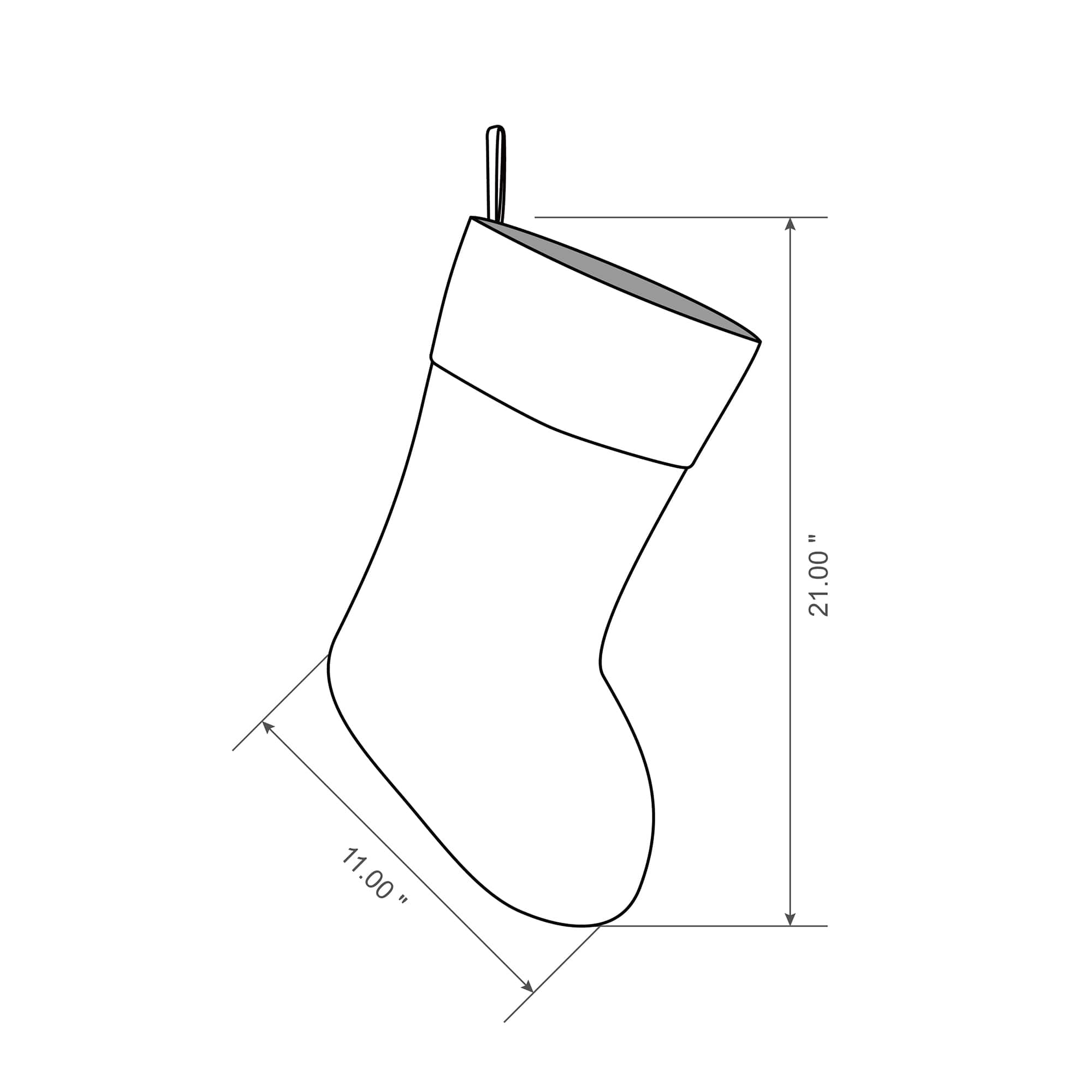 Glitzhome&#xAE; 21&#x22; White Plush Stockings, 2ct.