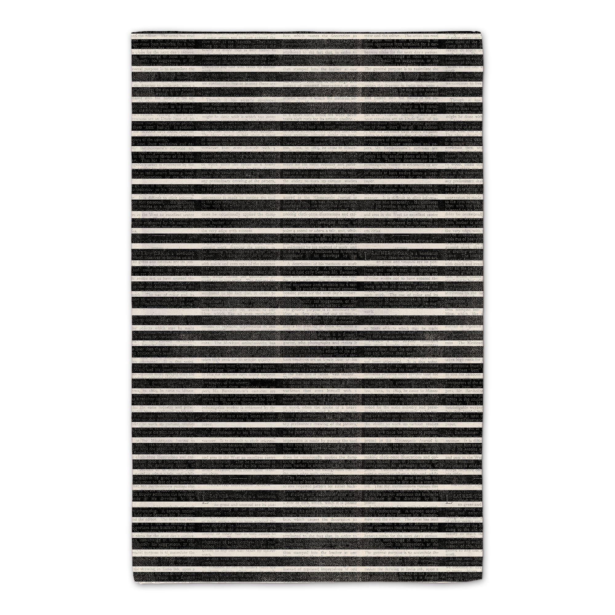 Halloween Date Newspaper Distressed Tea Towel Set