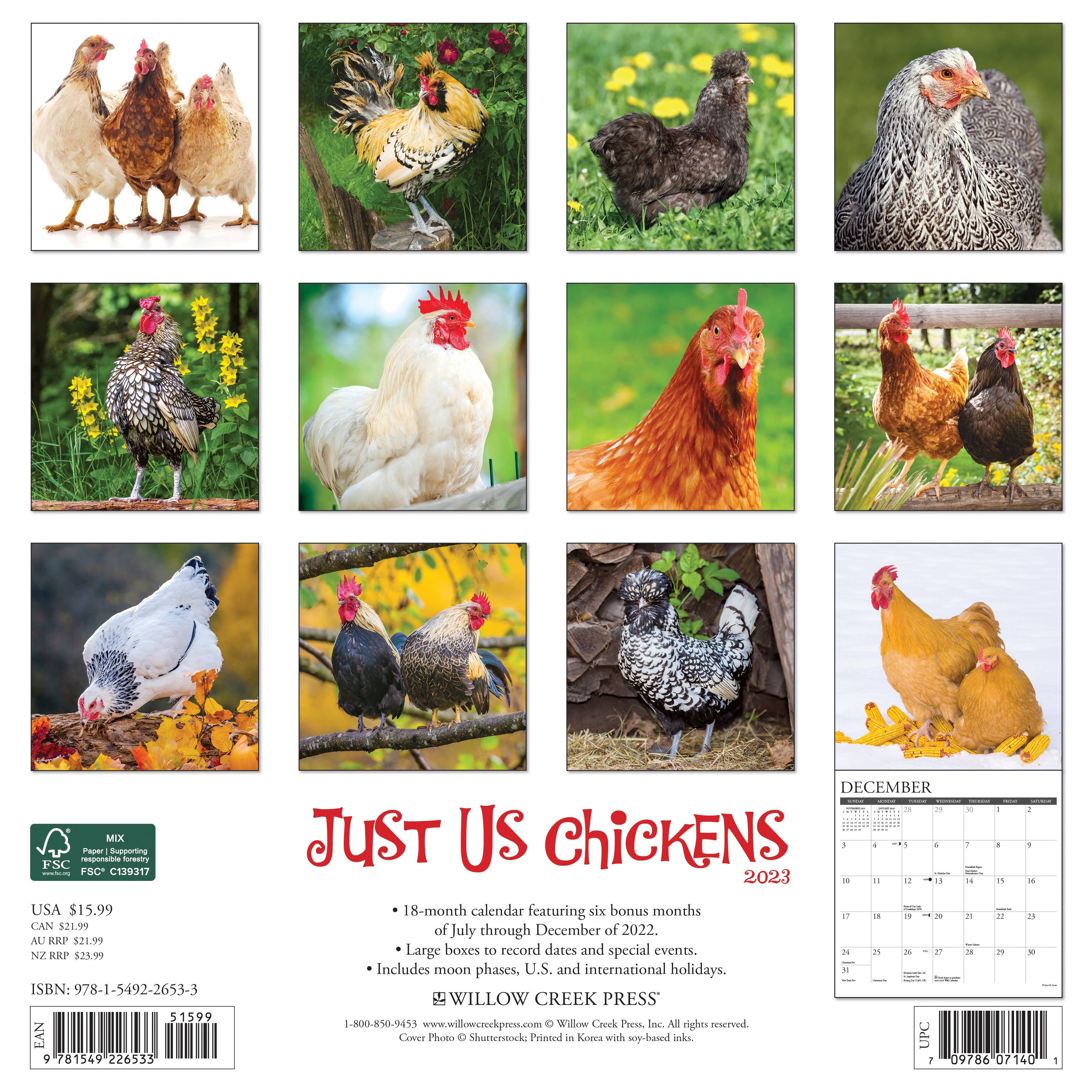 2023 Just Us Chickens Wall Calendar Michaels