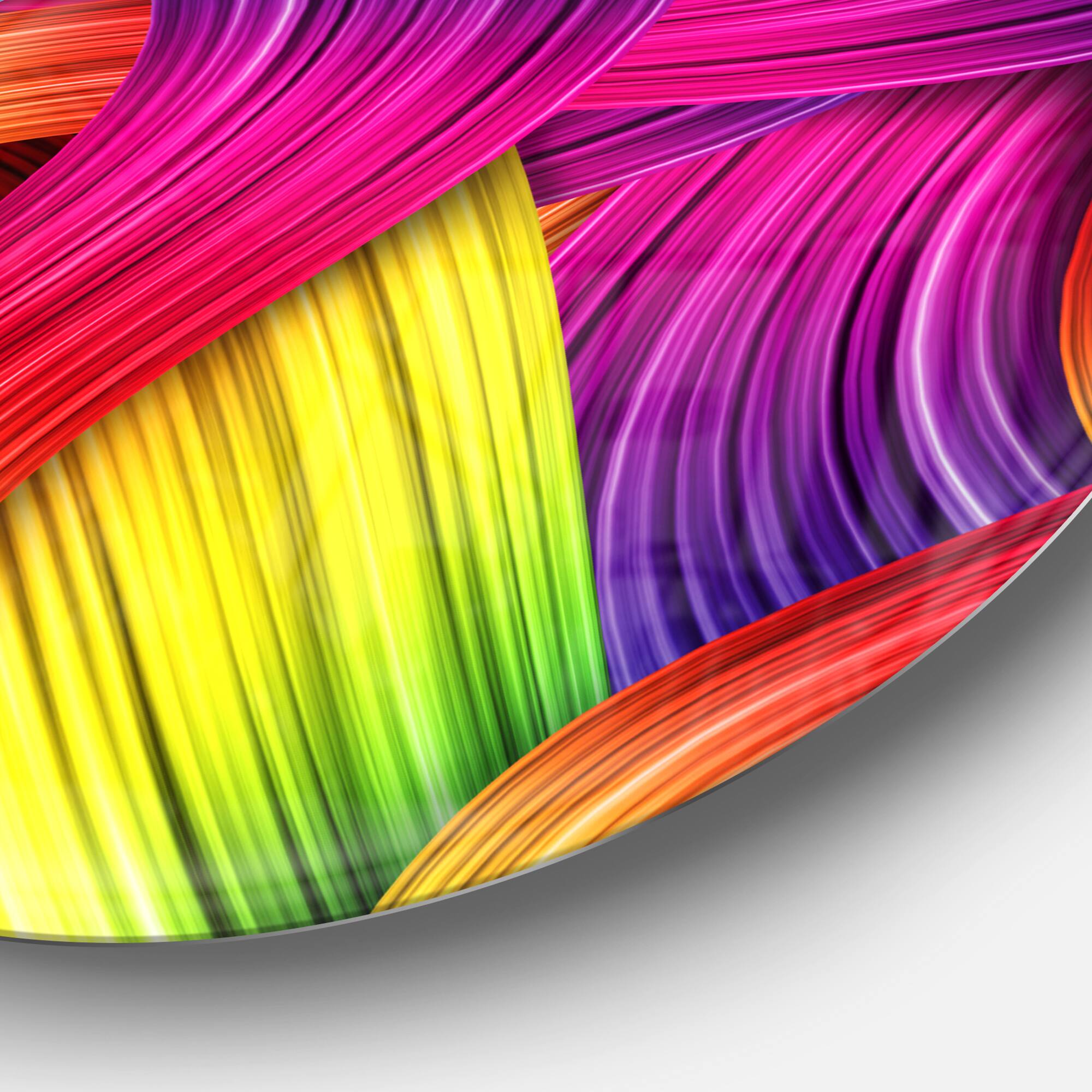 Designart - 3D Rainbow Art' Abstract Metal Artwork