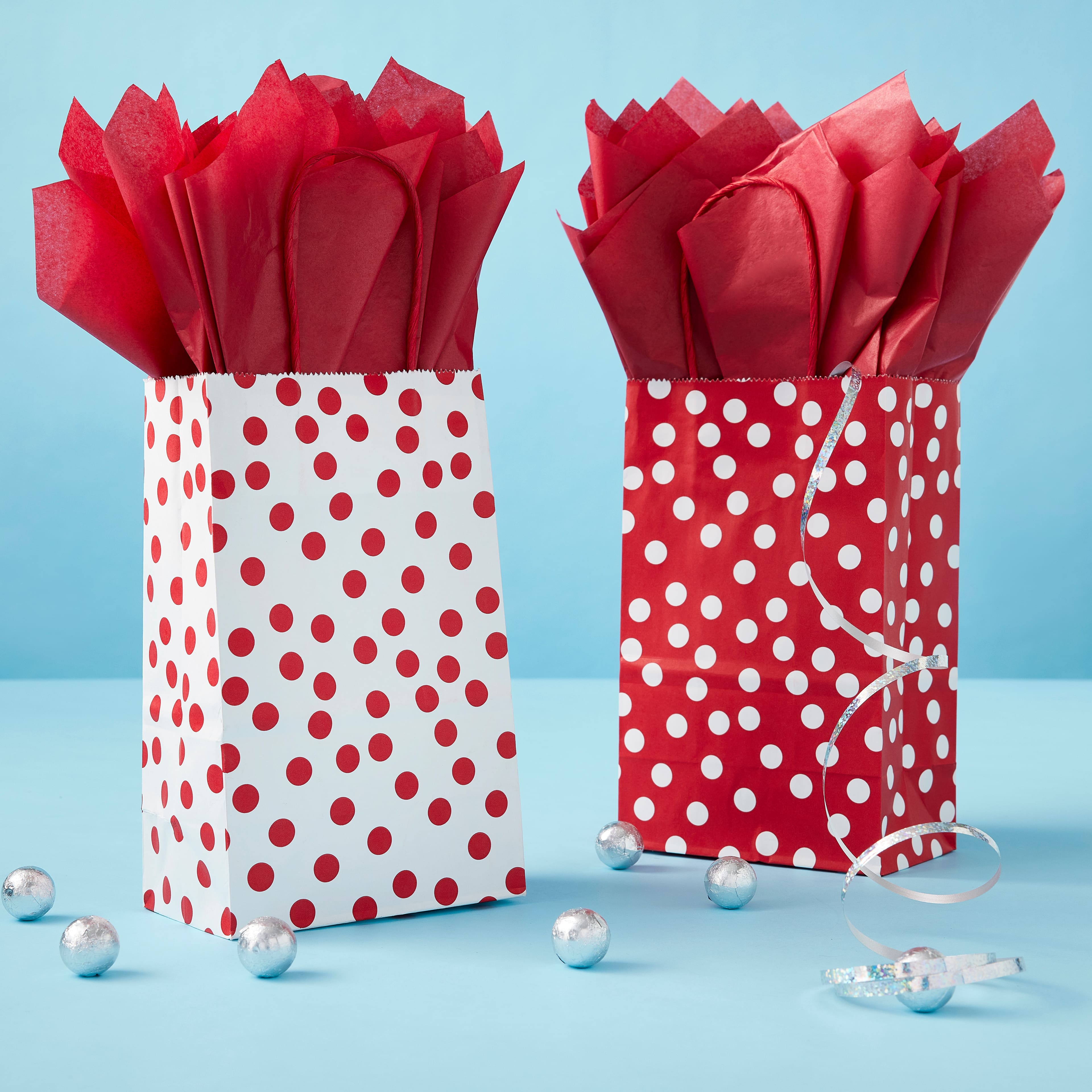 Small Red & White Dots Bags Value Pack by Celebrate It™