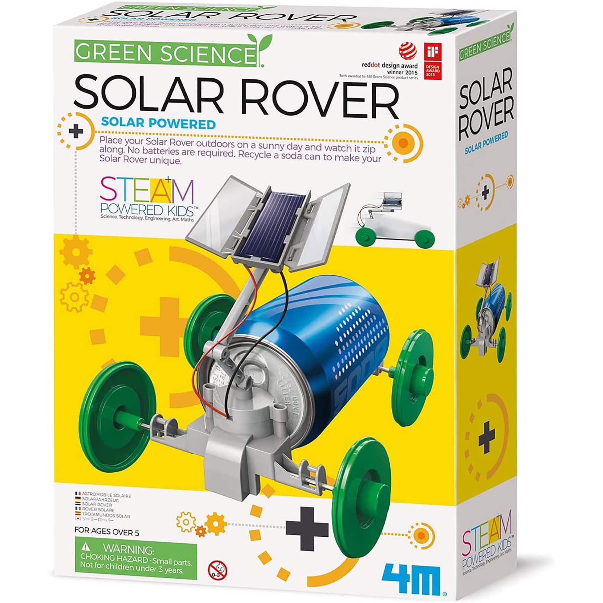 Toysmith&#xAE; 4M KidsLabs Solar Rover Science STEM Kit