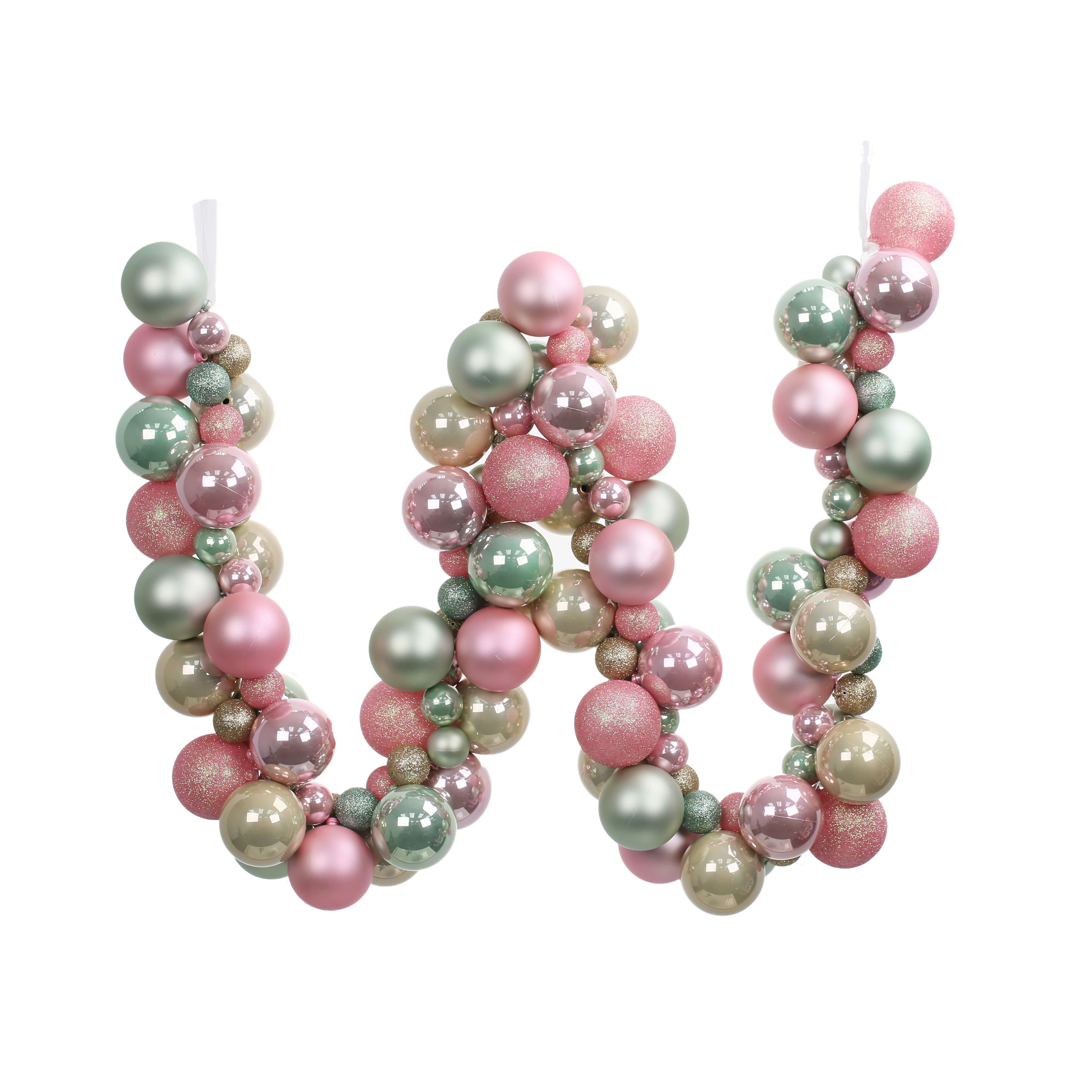 6ft. Pink Gala Ball Garland by Ashland&#xAE;