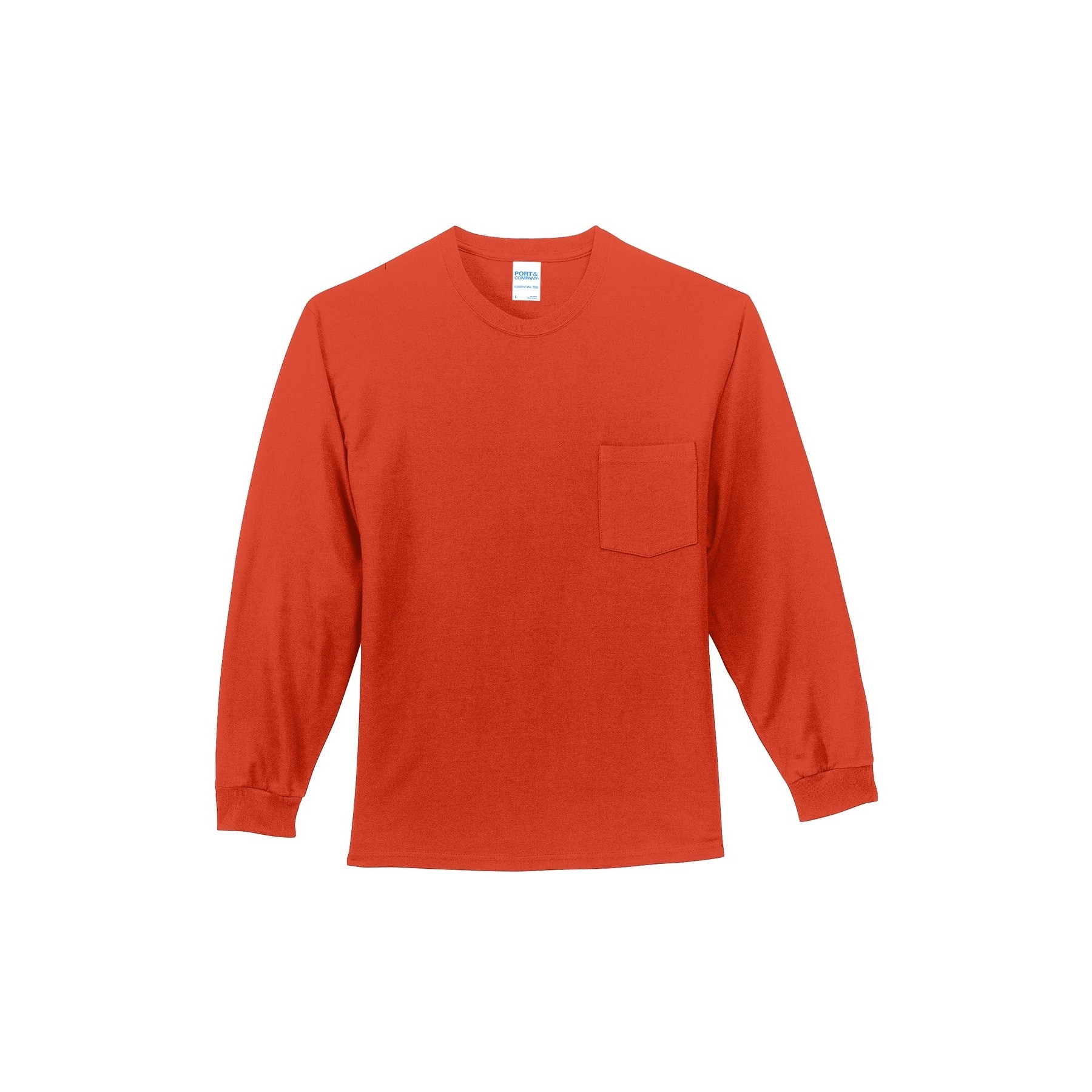 Port & Company® Tall Long Sleeve Essential Pocket T-Shirt