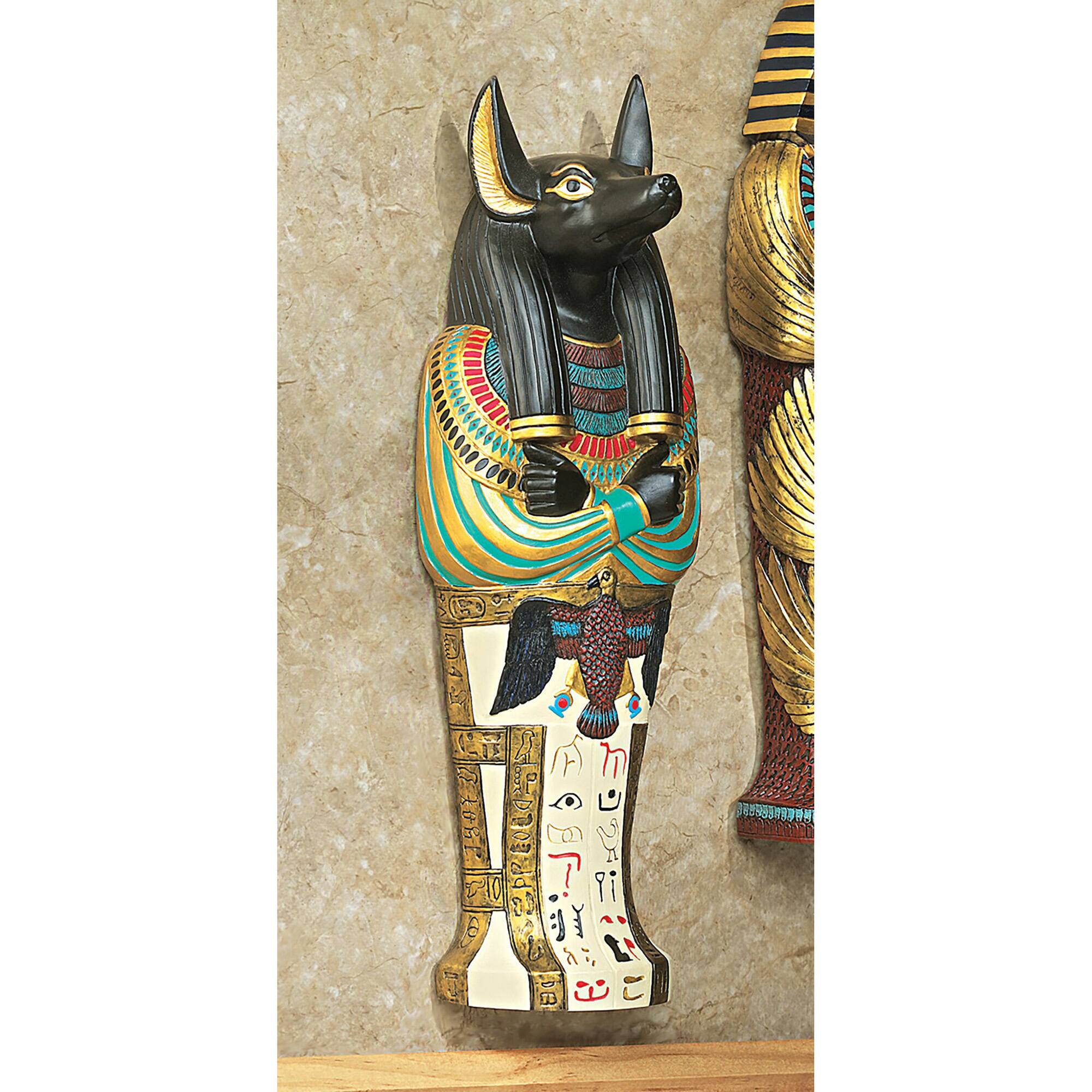Design Toscano 12&#x22; Icons of Ancient Egypt Anubis Wall Sculpture