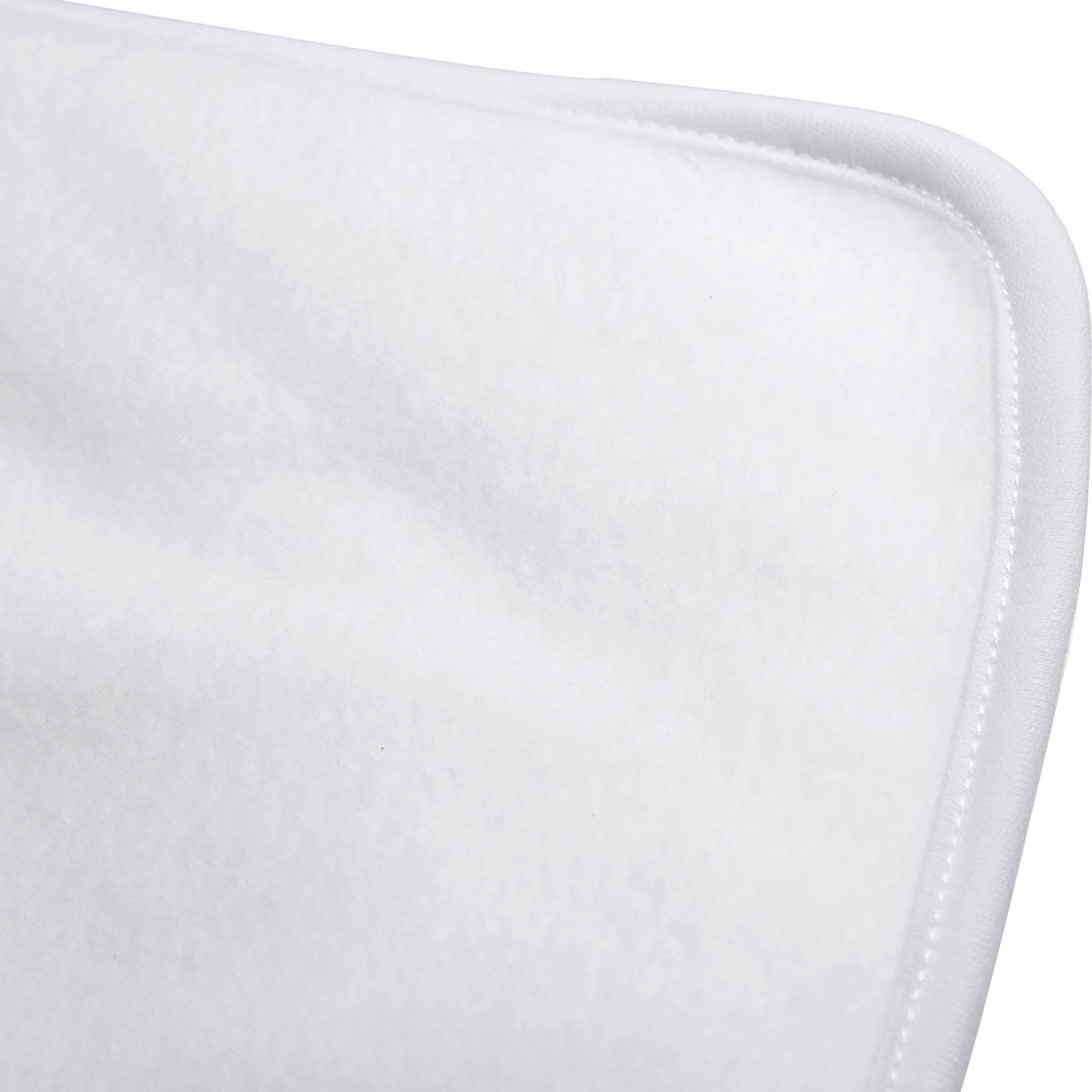 Craft Express 11.8&#x22; x 15.7&#x22; White Sublimation Fleece Baby Burp Cloth Set