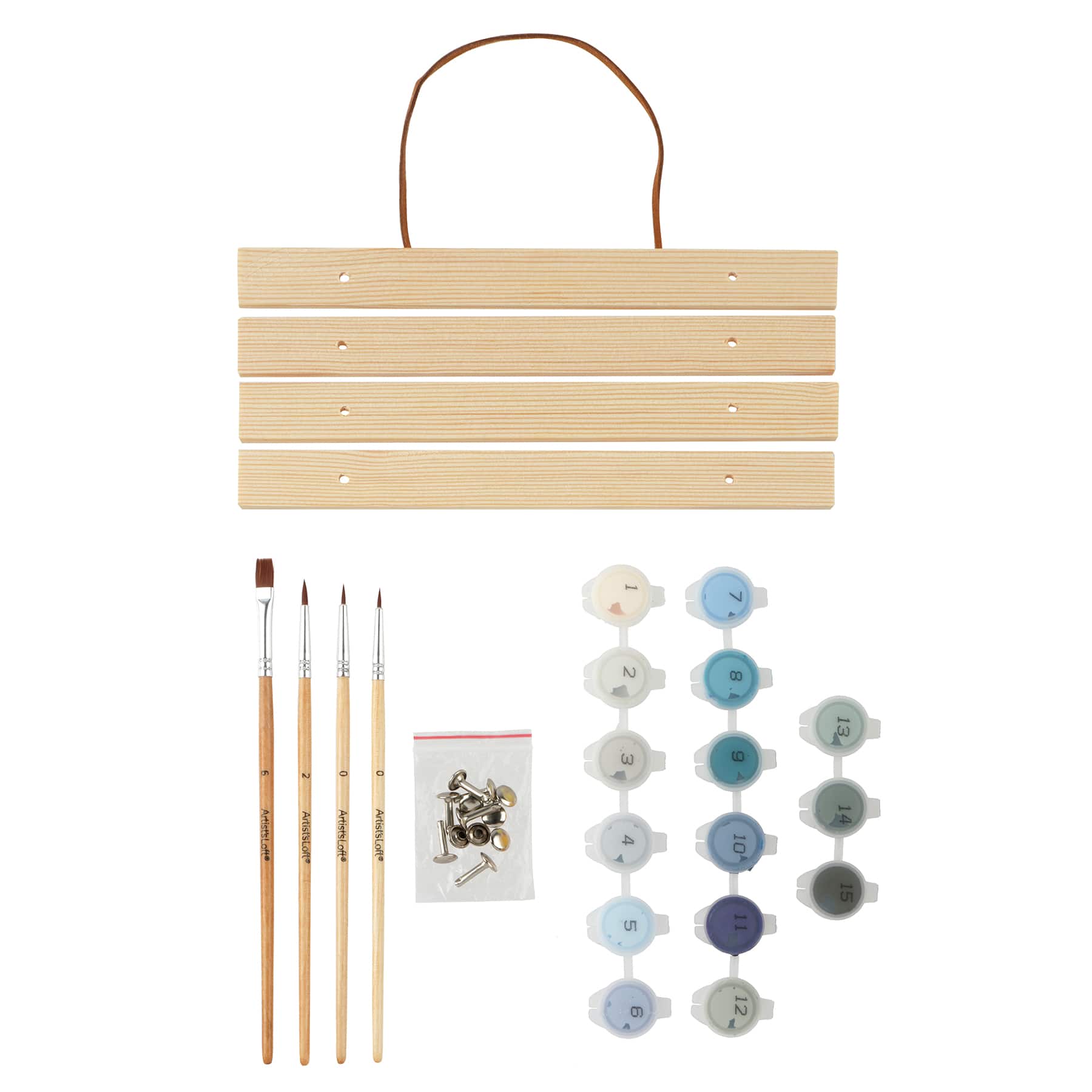 8&#x22; x 10&#x22; Vintage Ship Paint-by-Number Kit with Wood Display Hanger by Artist&#x27;s Loft&#xAE;