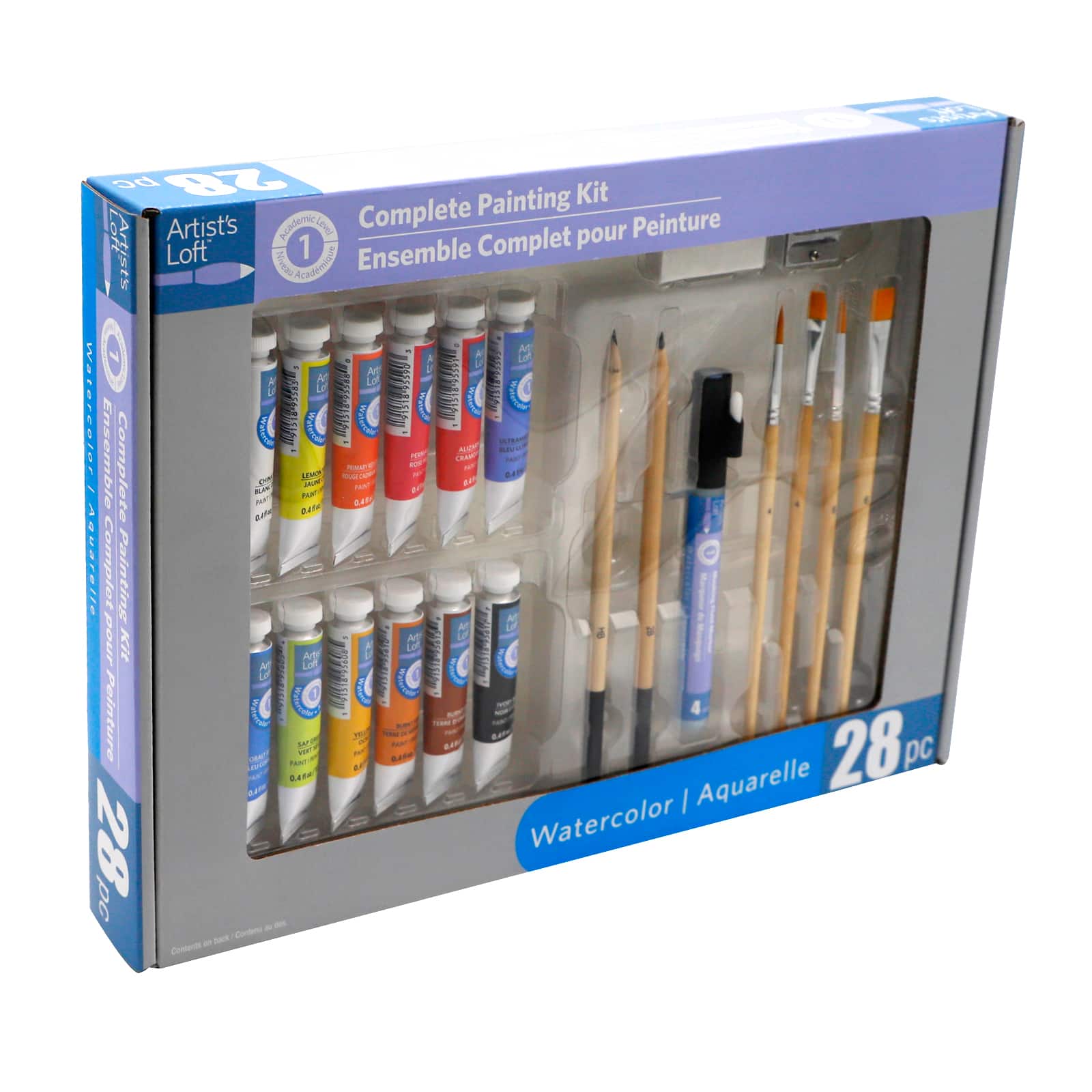 6 Pack: 28 Piece Level 1 Complete Watercolor Painting Set by Artist&#x27;s Loft&#x2122;