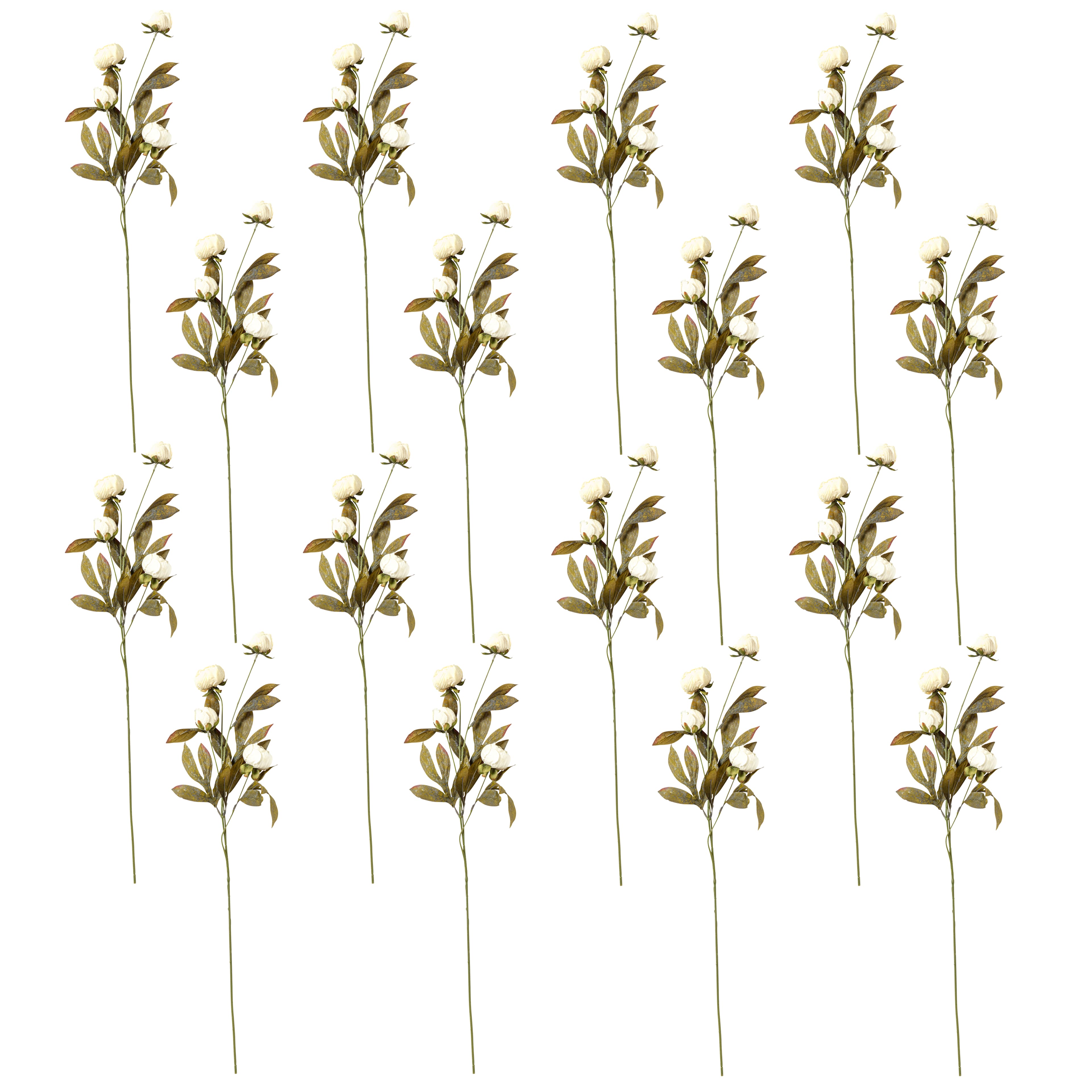 16 Pack: Cream Peony Stem by Ashland&#xAE;