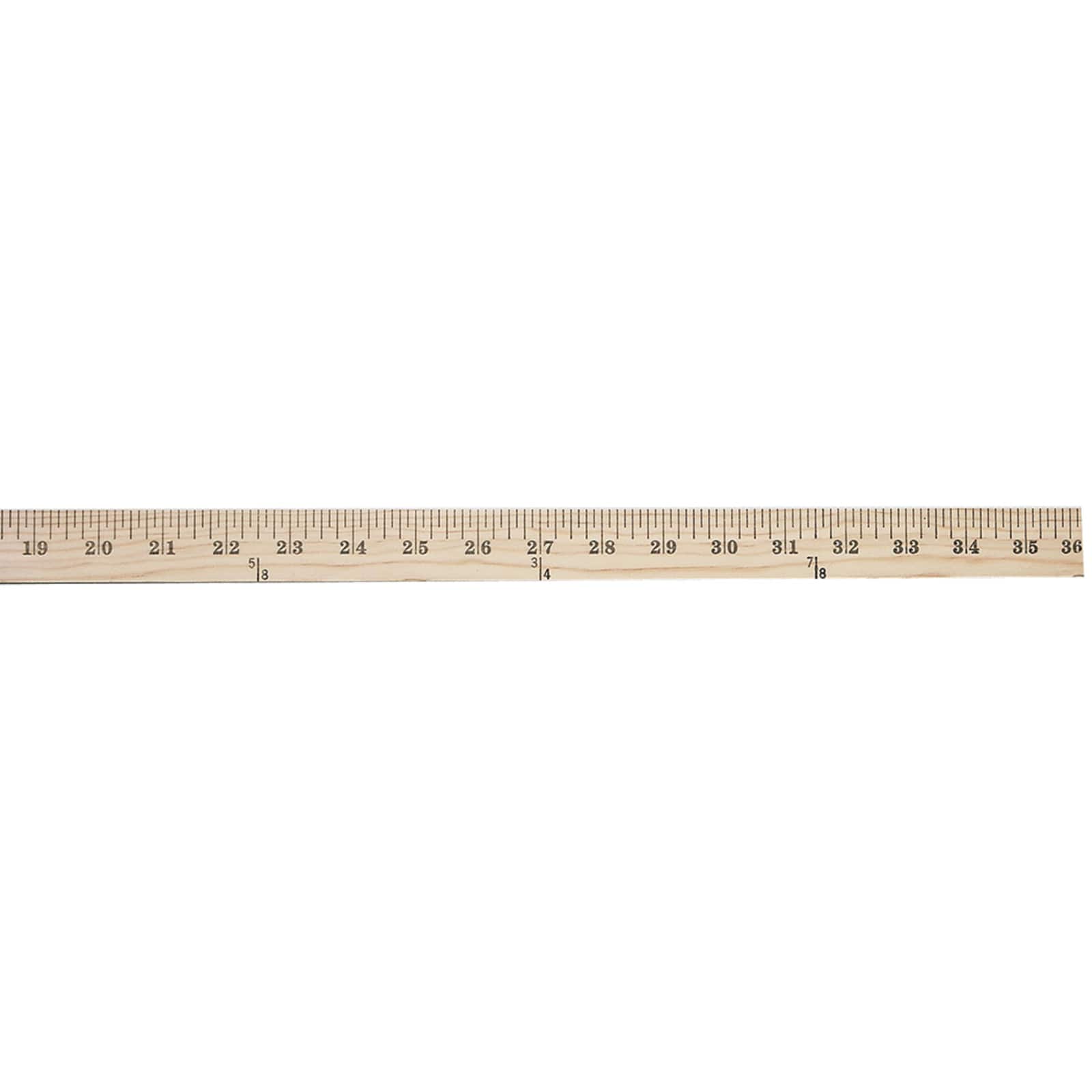 Westcott® C-Thru Wooden Yardstick, 36"