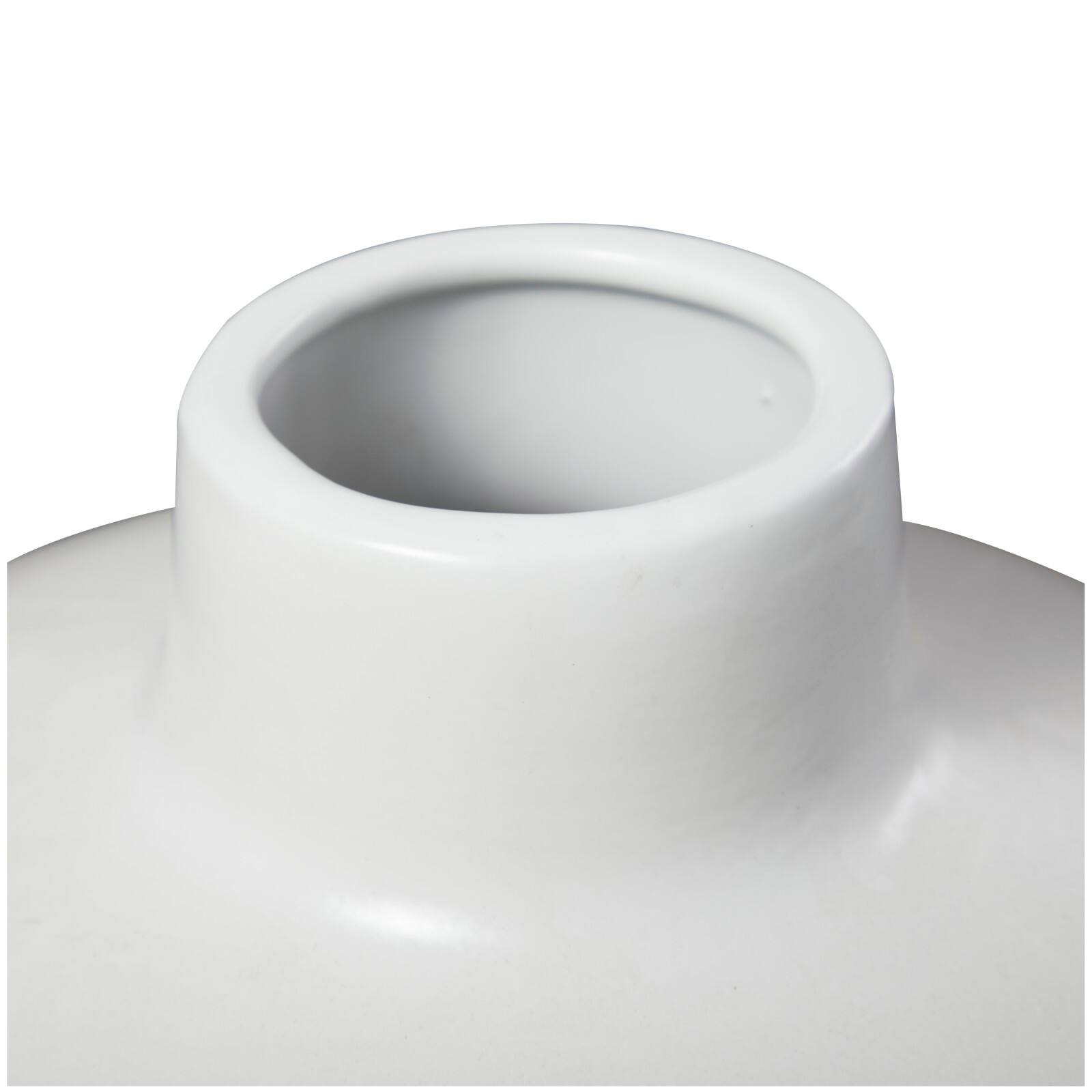17&#x22; Modern Round Ceramic Vase