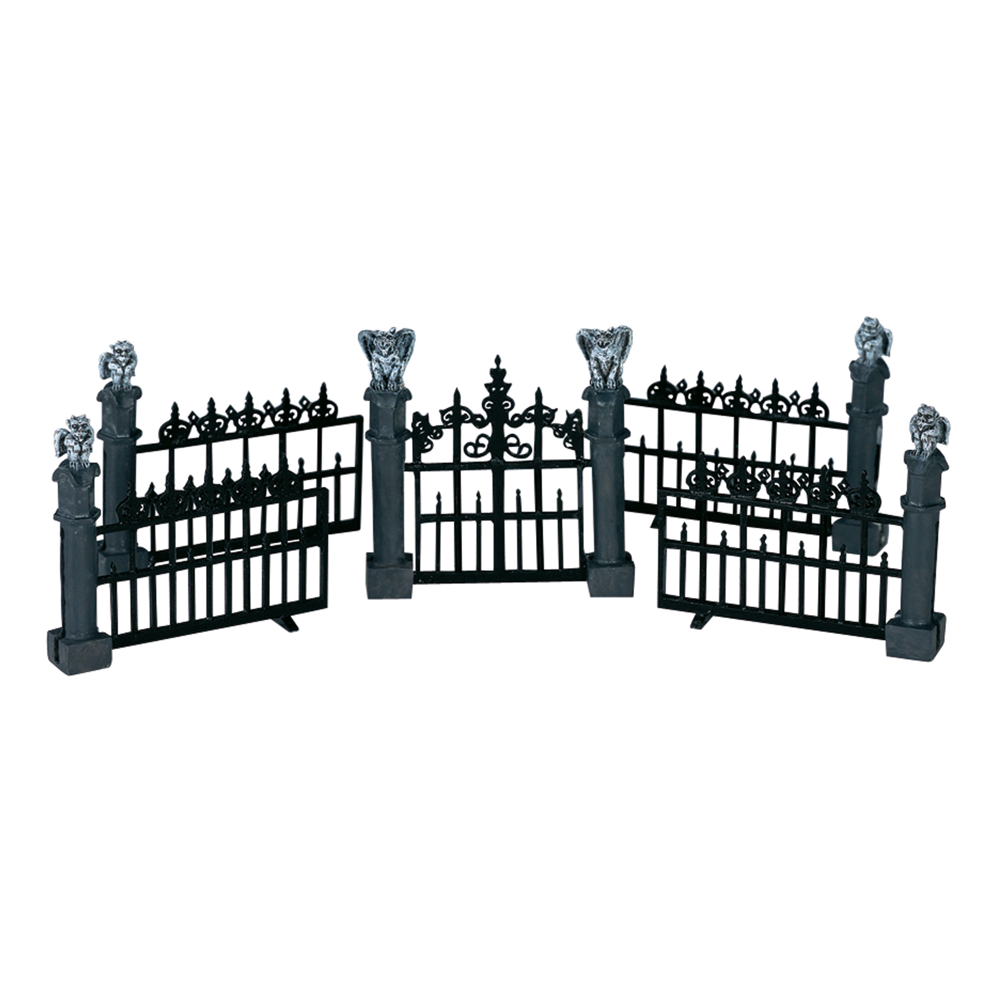 Lemax® Spooky Town® 5 Piece Gargoyle Fence Set