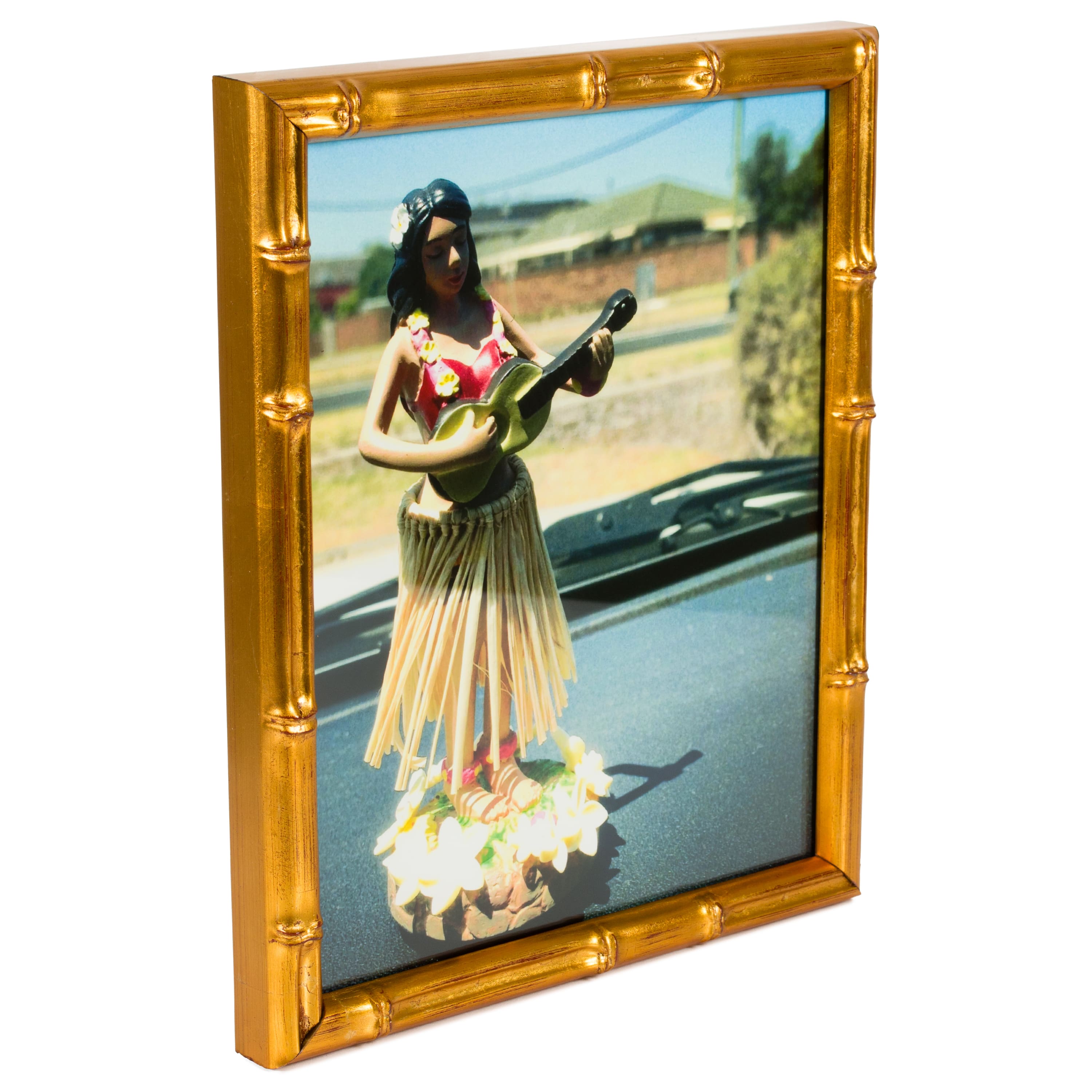 Craig Frames Vintage Bamboo Brushed Gold Picture Frame