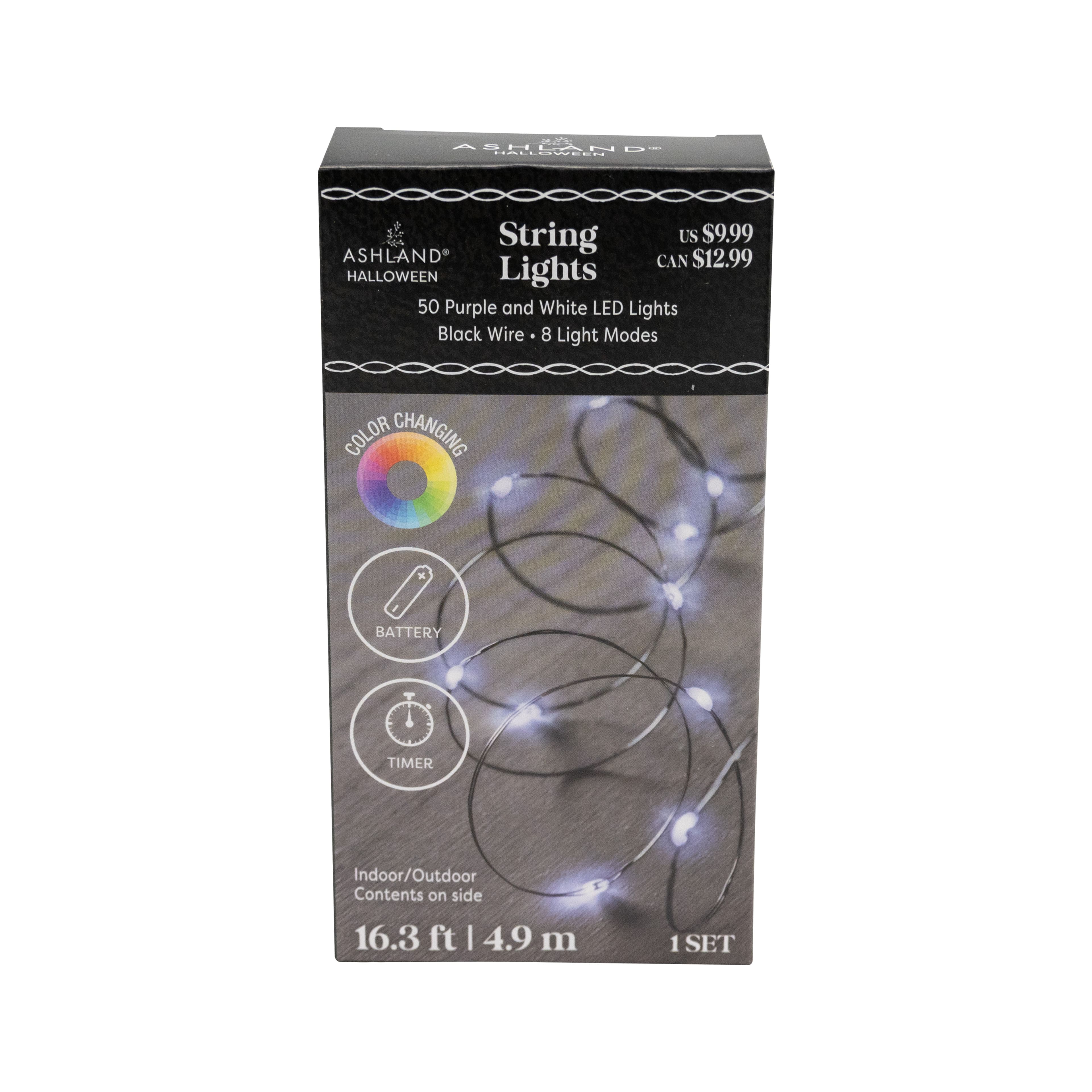 50ct. Purple & White LED String Lights by Ashland®