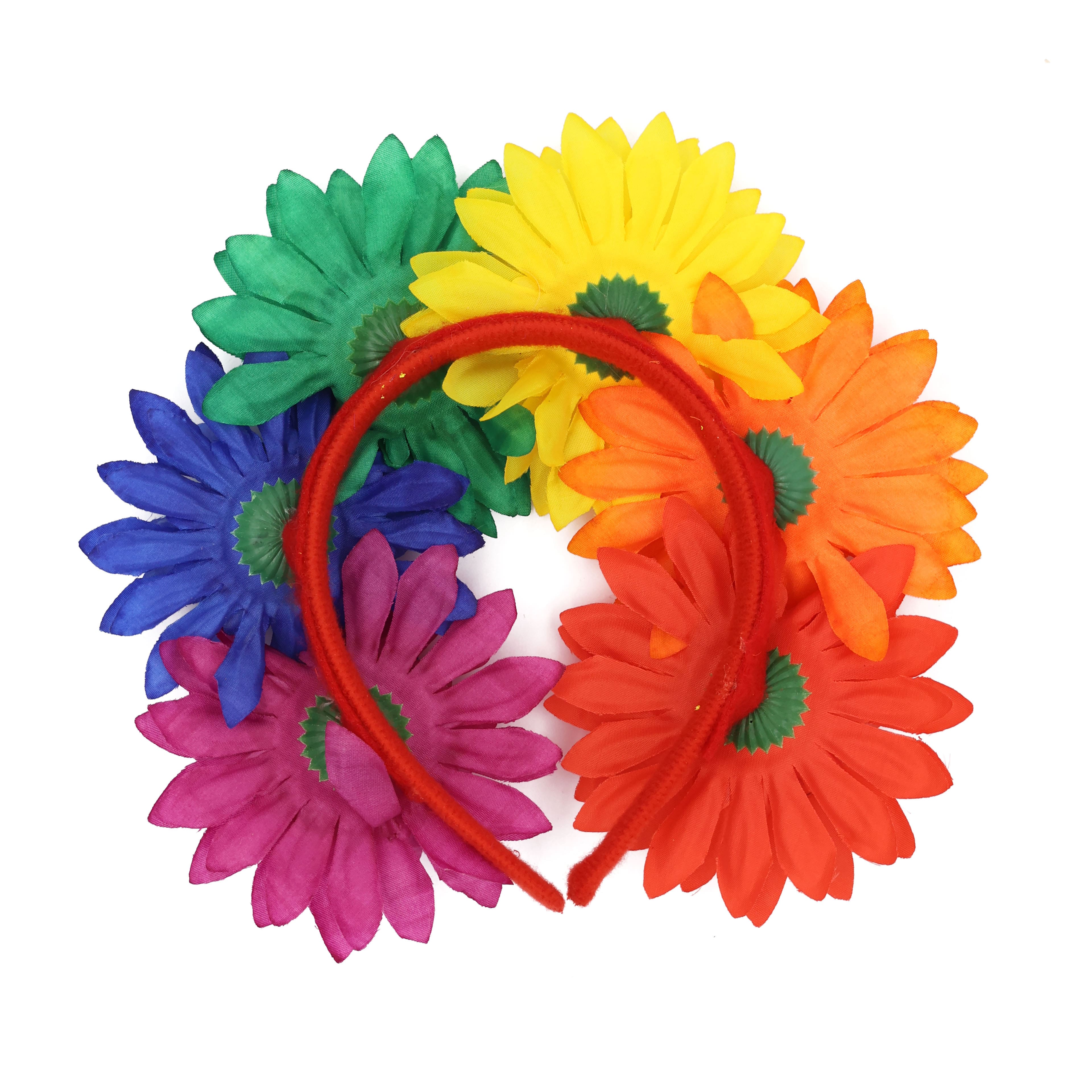 Pride Rainbow Flower Adult Headband by Celebrate It&#x2122;
