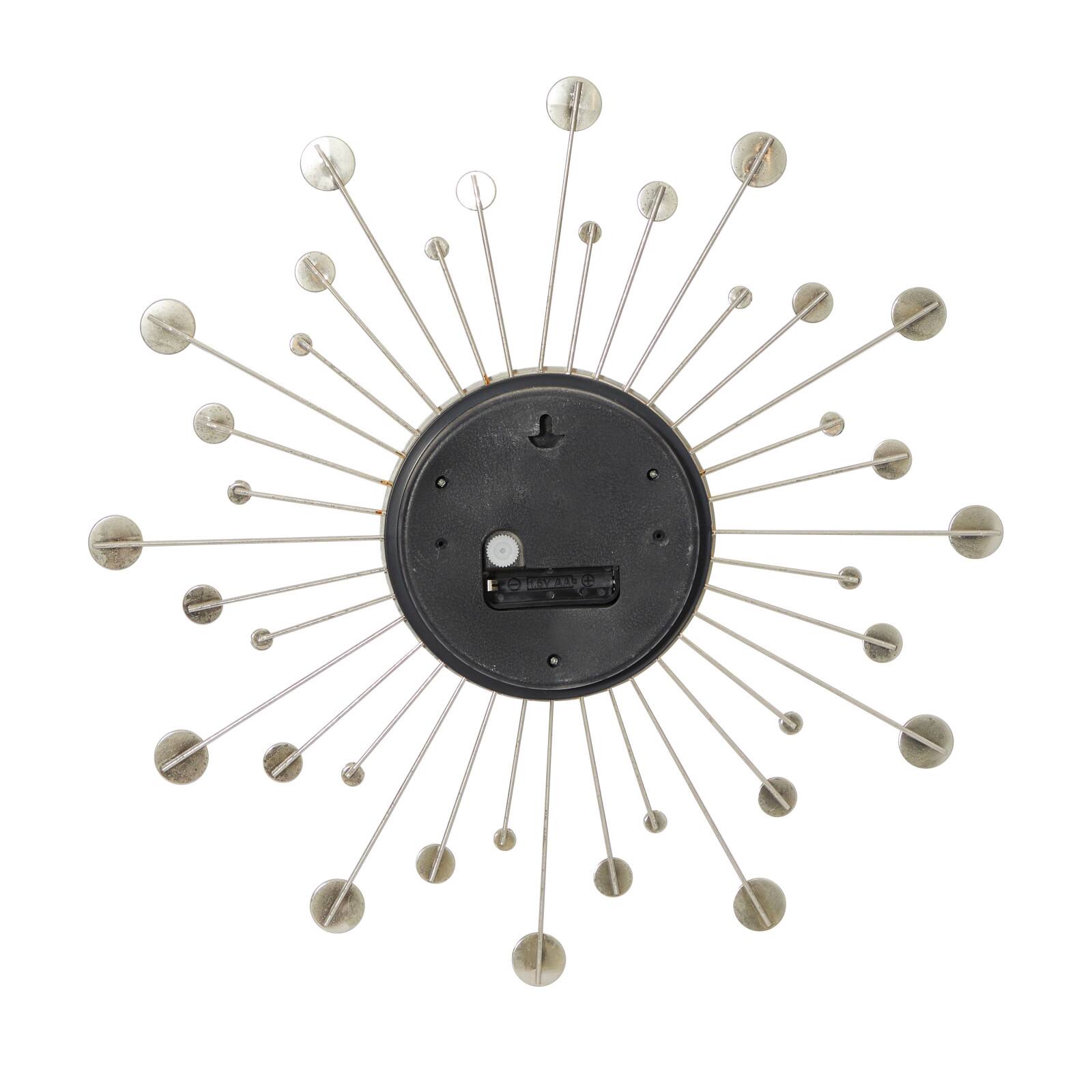 Gold Glam Metal Wall Clock