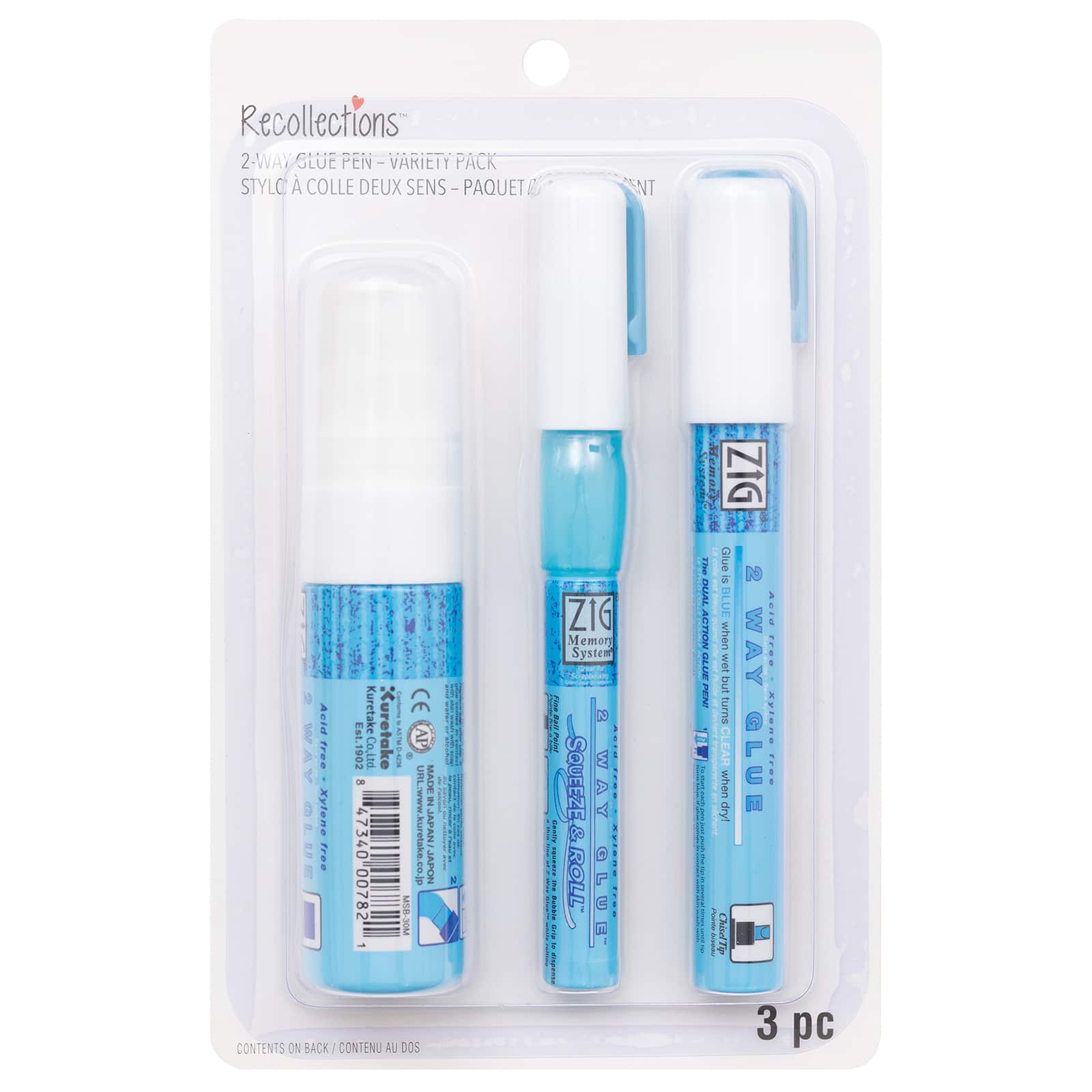 Clear Glue Pen - 50ml - 2 Way Application - Twin Pack