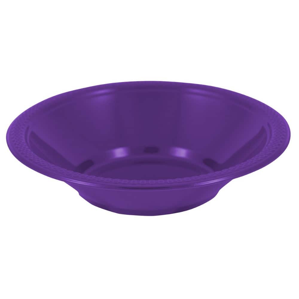 Wholesale Plastic Mixing Bowl- 7.5 D- 4 Assortments PURPLE