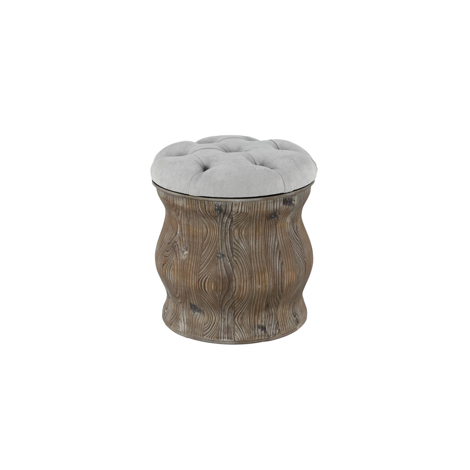 18" Chinese Fir Rustic Stool