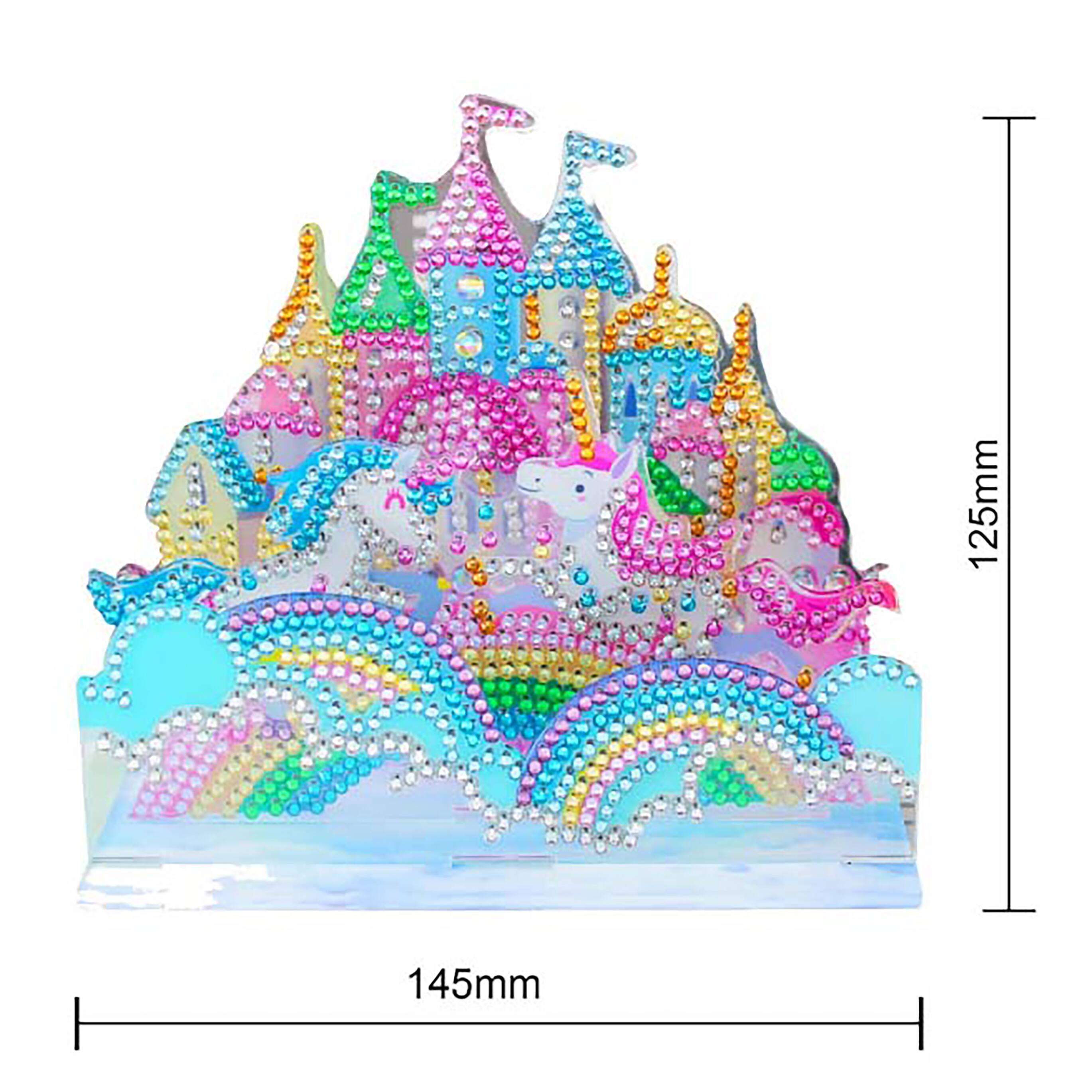 Sparkly Selections Castle with Unicorns 3D Decoration Diamond Painting