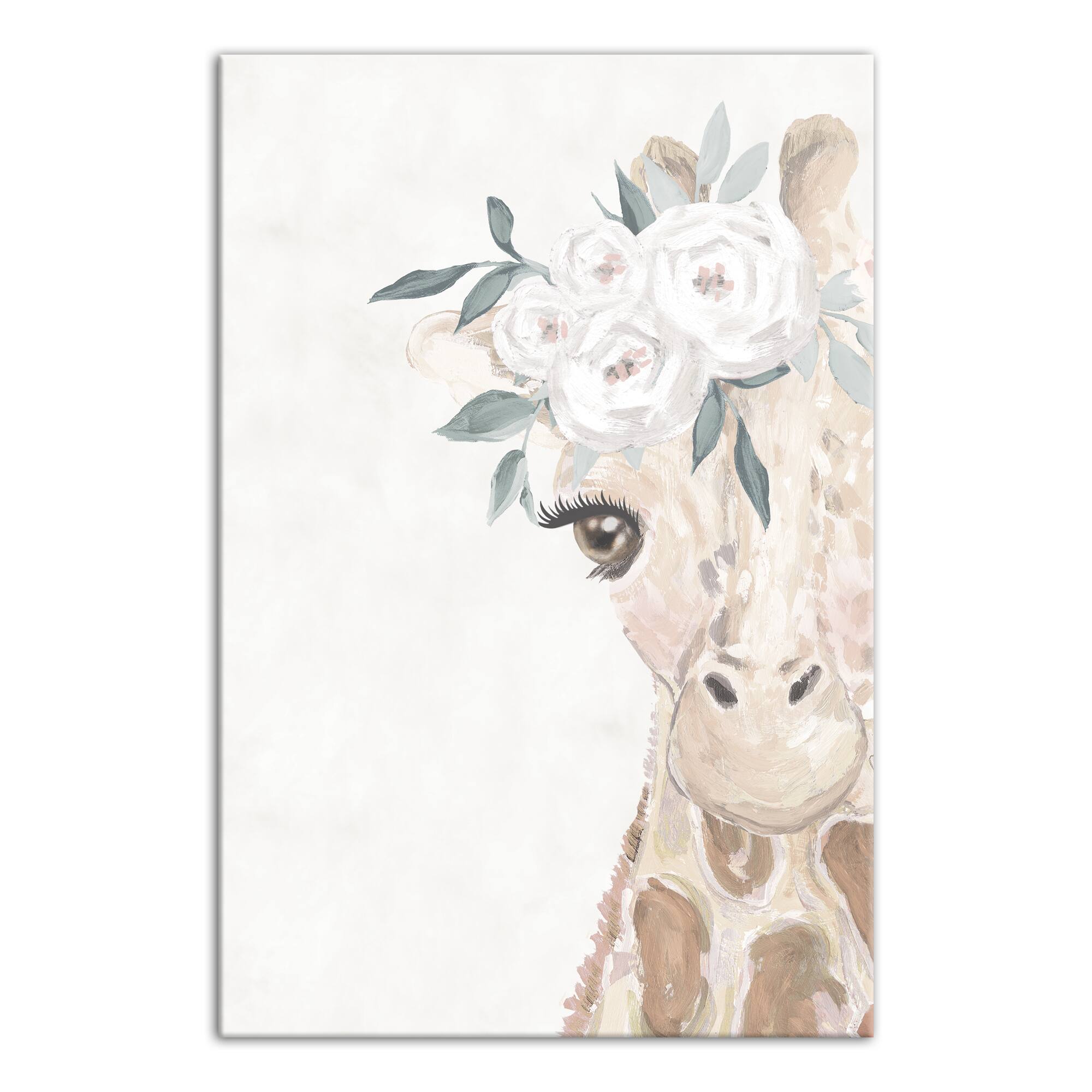 Baby Giraffe 16&#x22; x 24&#x22; Canvas Wall Art