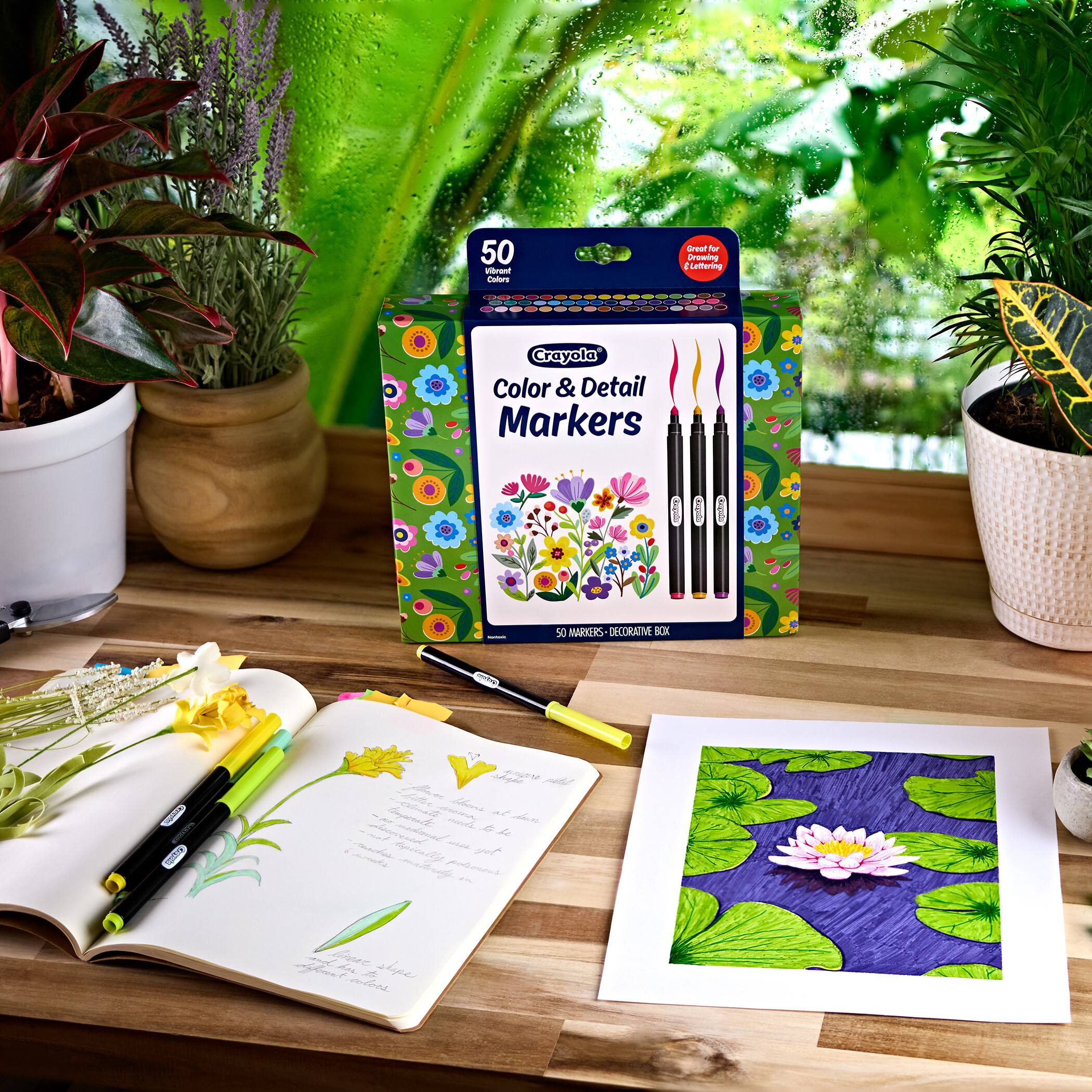 Crayola® Brush & Detail Dual-Tip Markers, Pack of 16