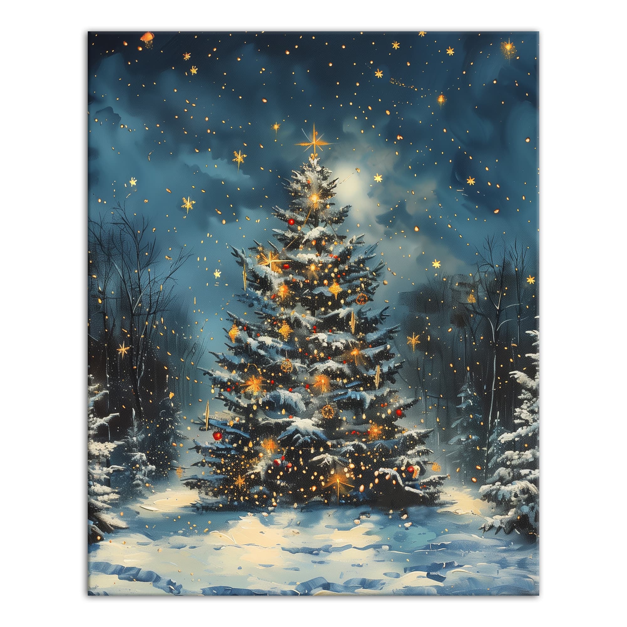 Decorated Forest Tree 16" x 20" Canvas Wall Art